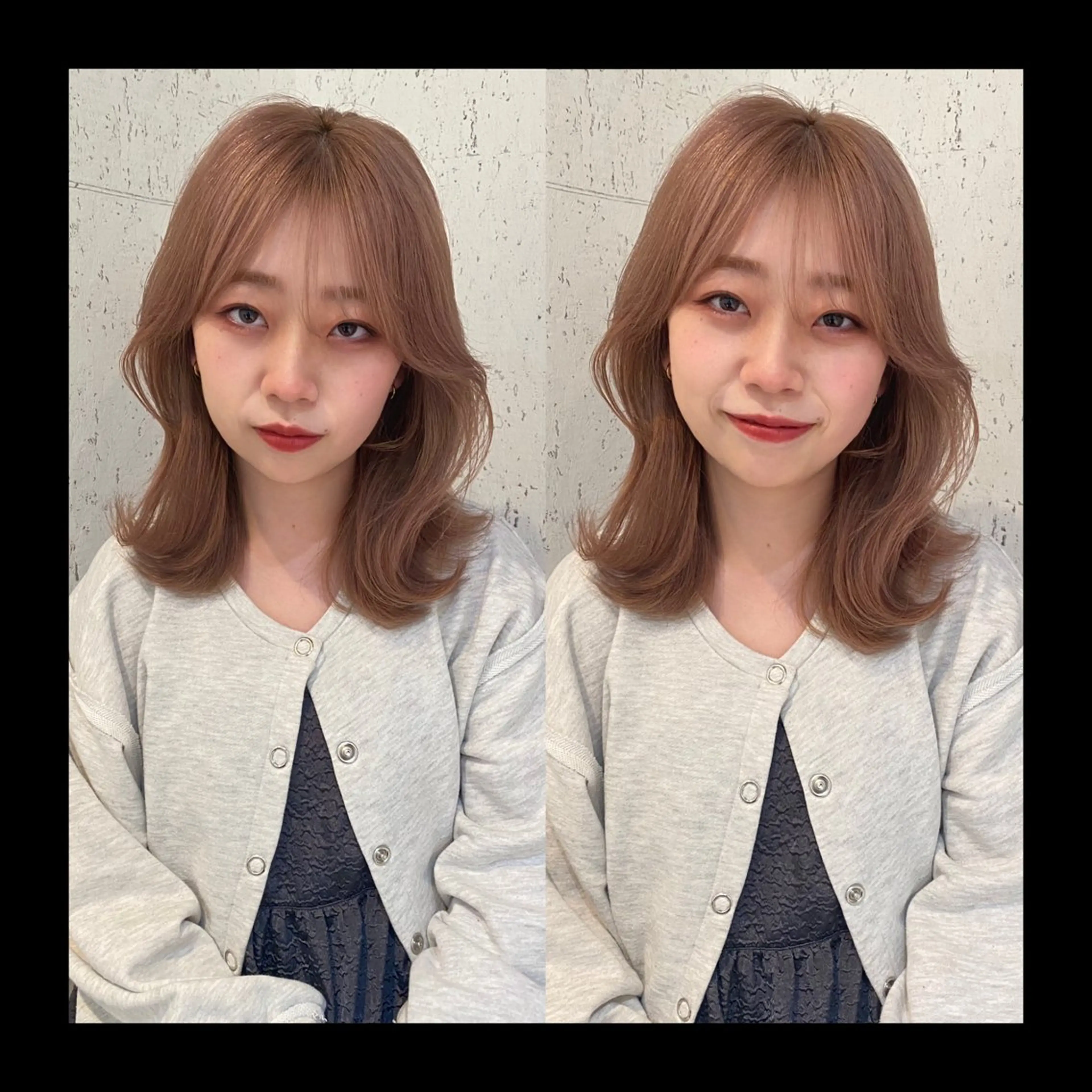 ミディアム カラー カット ヘアカラー トリートメント mai / linoah˚✧のヘアスタイル