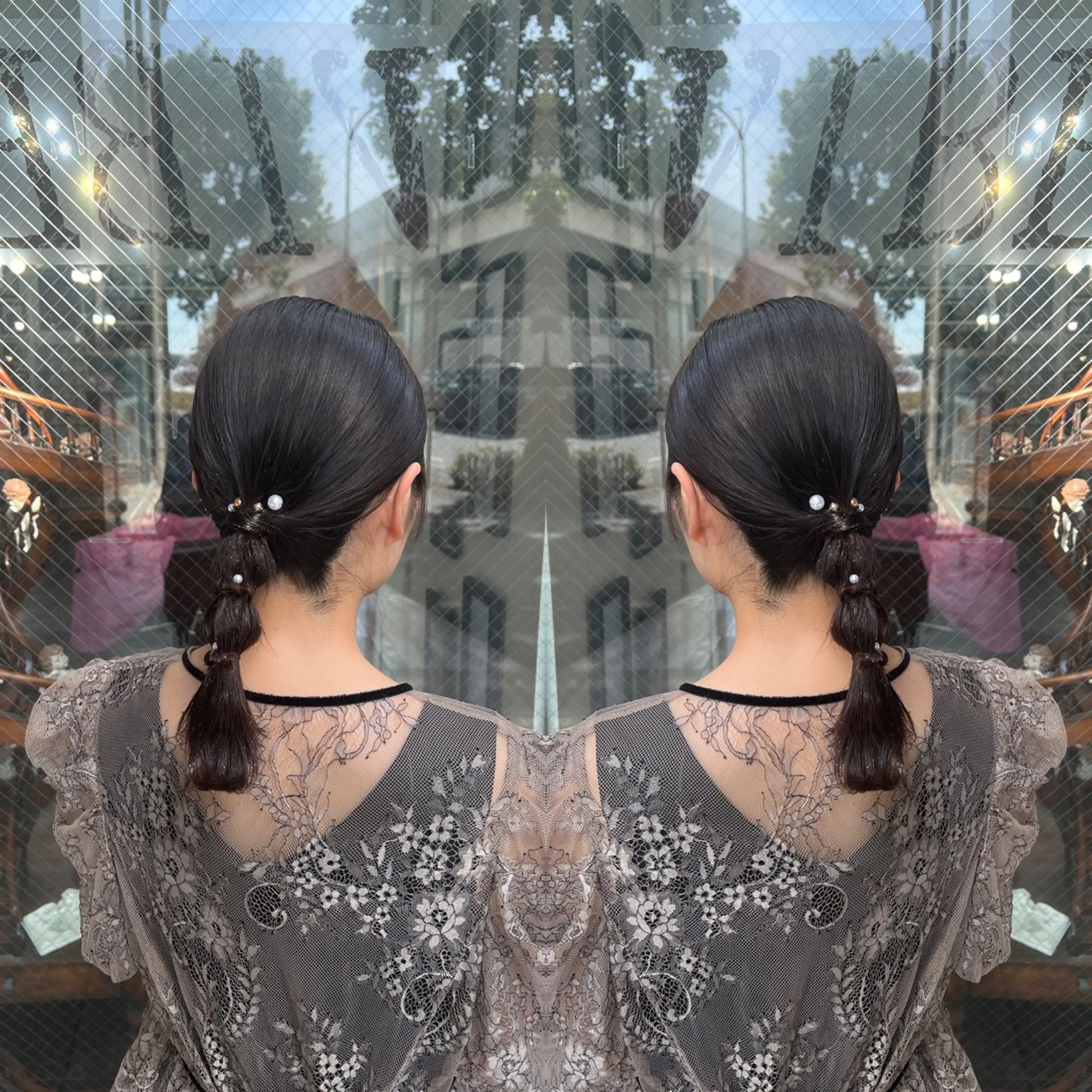 ヘアアレンジ レイヤー/ボブ/ ミニボブ/AOIのヘアスタイル