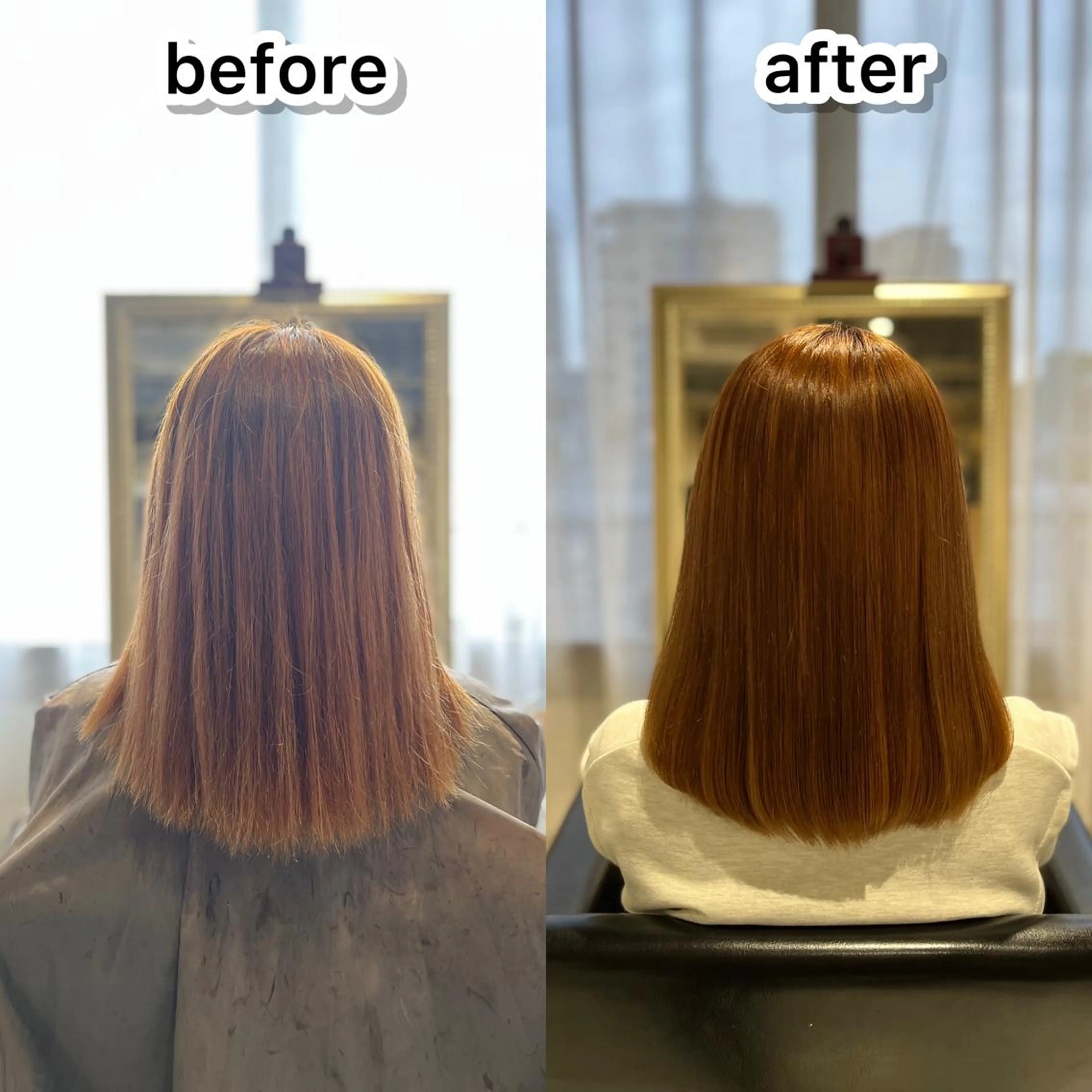 セミロング ✨️極艶髪質改善✖️ クロスパーマ✨のヘアスタイル