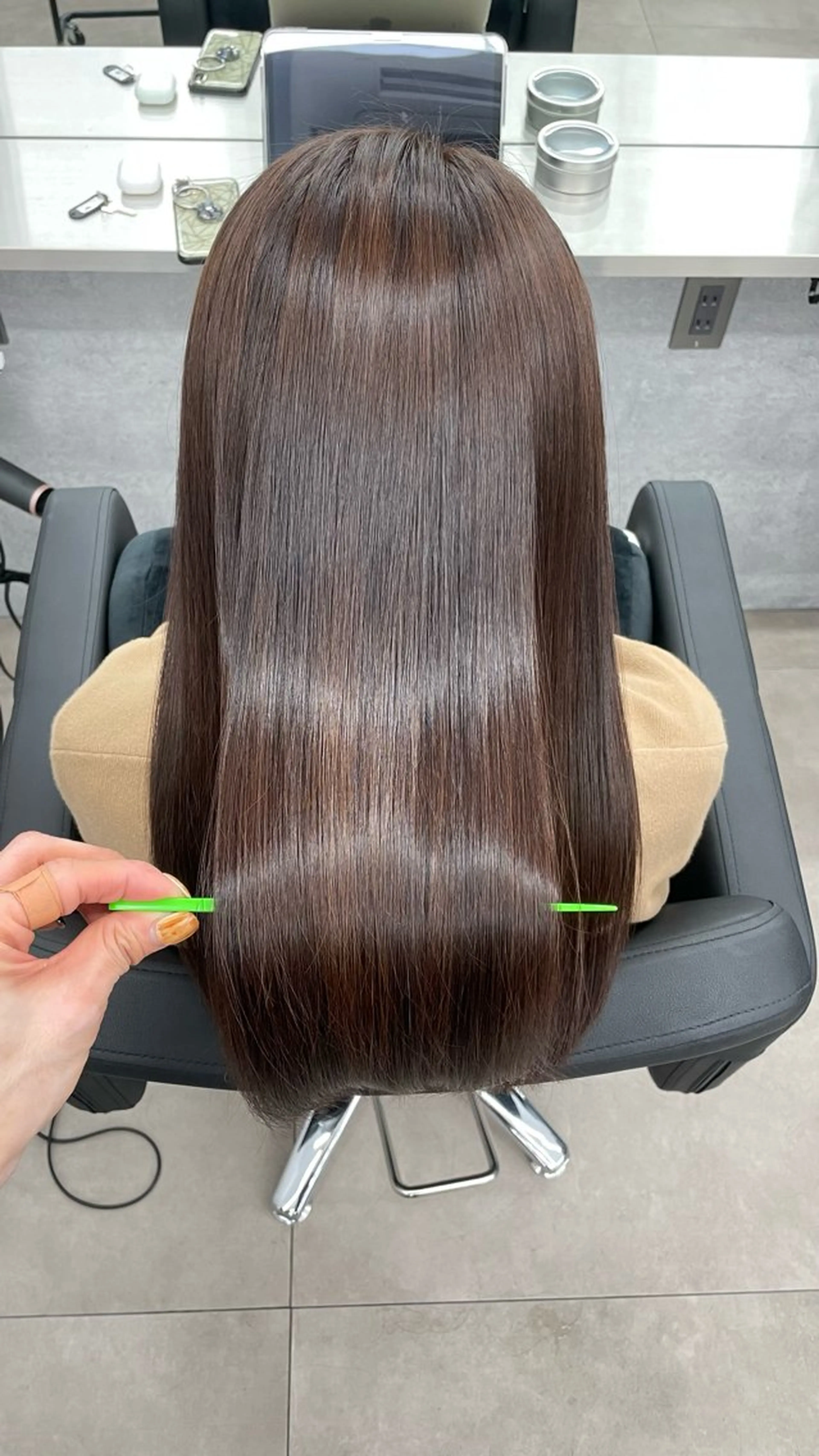 ロング カット 縮毛矯正 トリートメント CYNTHIADUE 店長｜ IRISUのヘアスタイル