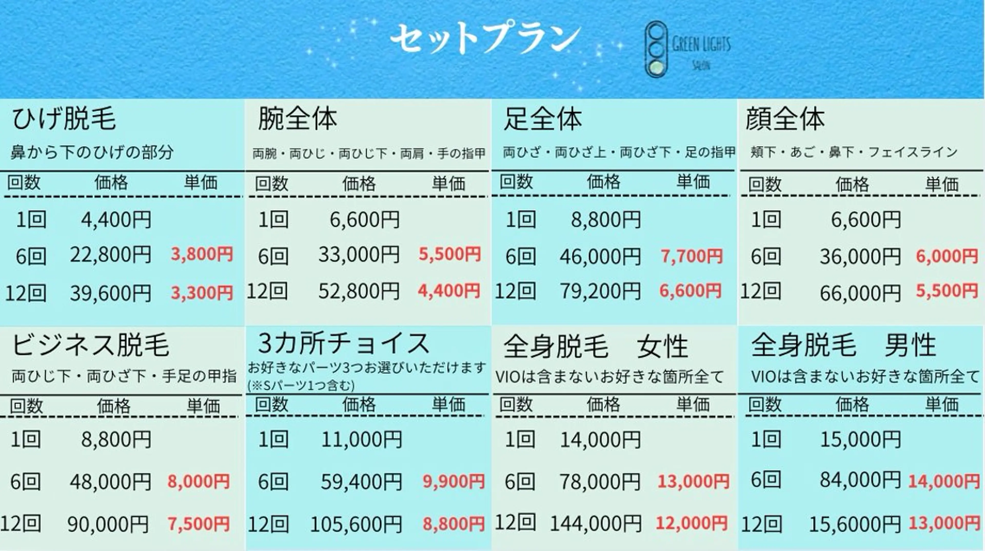 メンズ GREEN LIGHTS所属・GREEN LIGHTSのエステ・リラクイメージ
