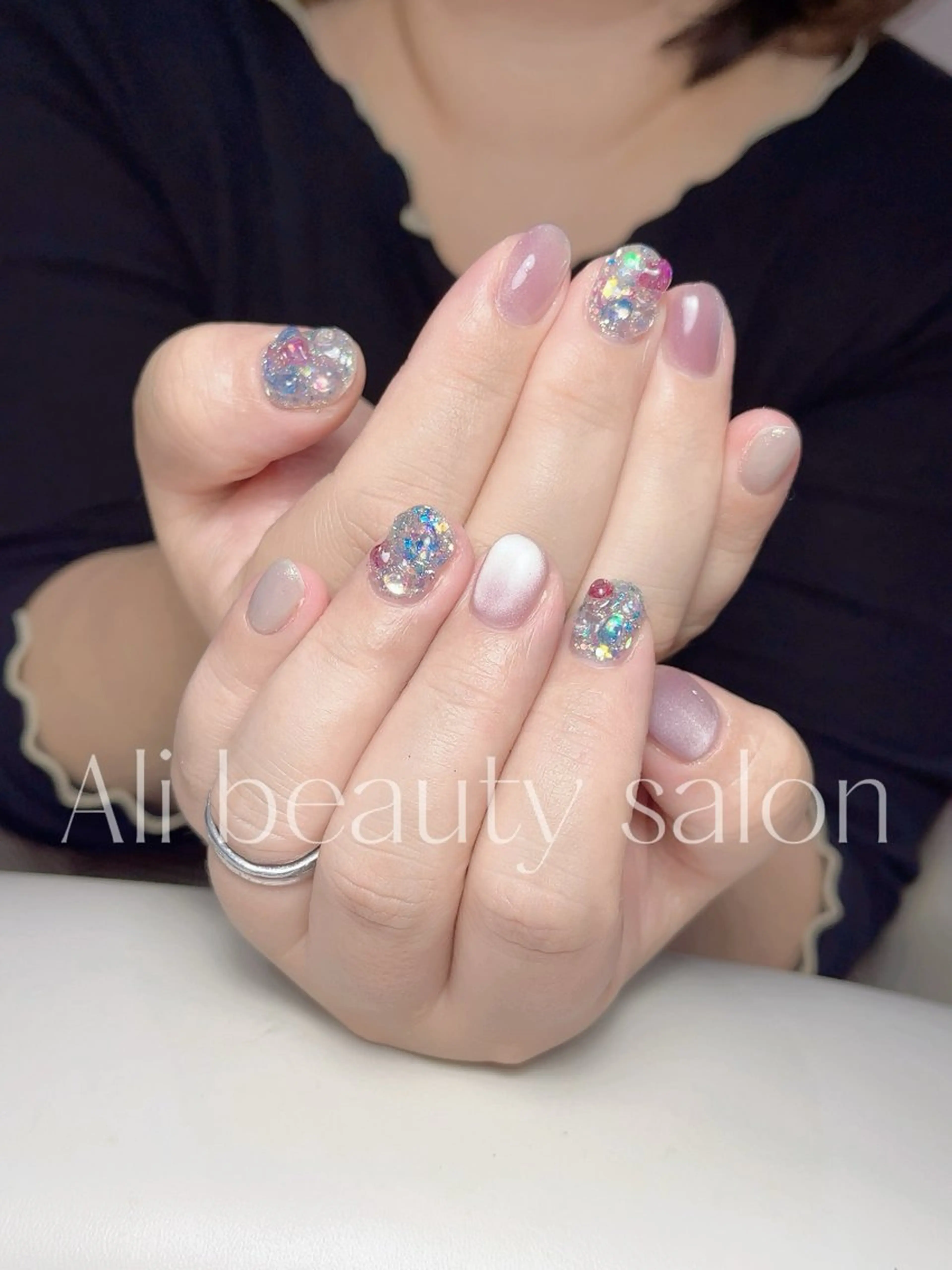 ネイル マグネットネイル ハンドネイル Ali 新小岩 ネイル専門のネイルデザイン