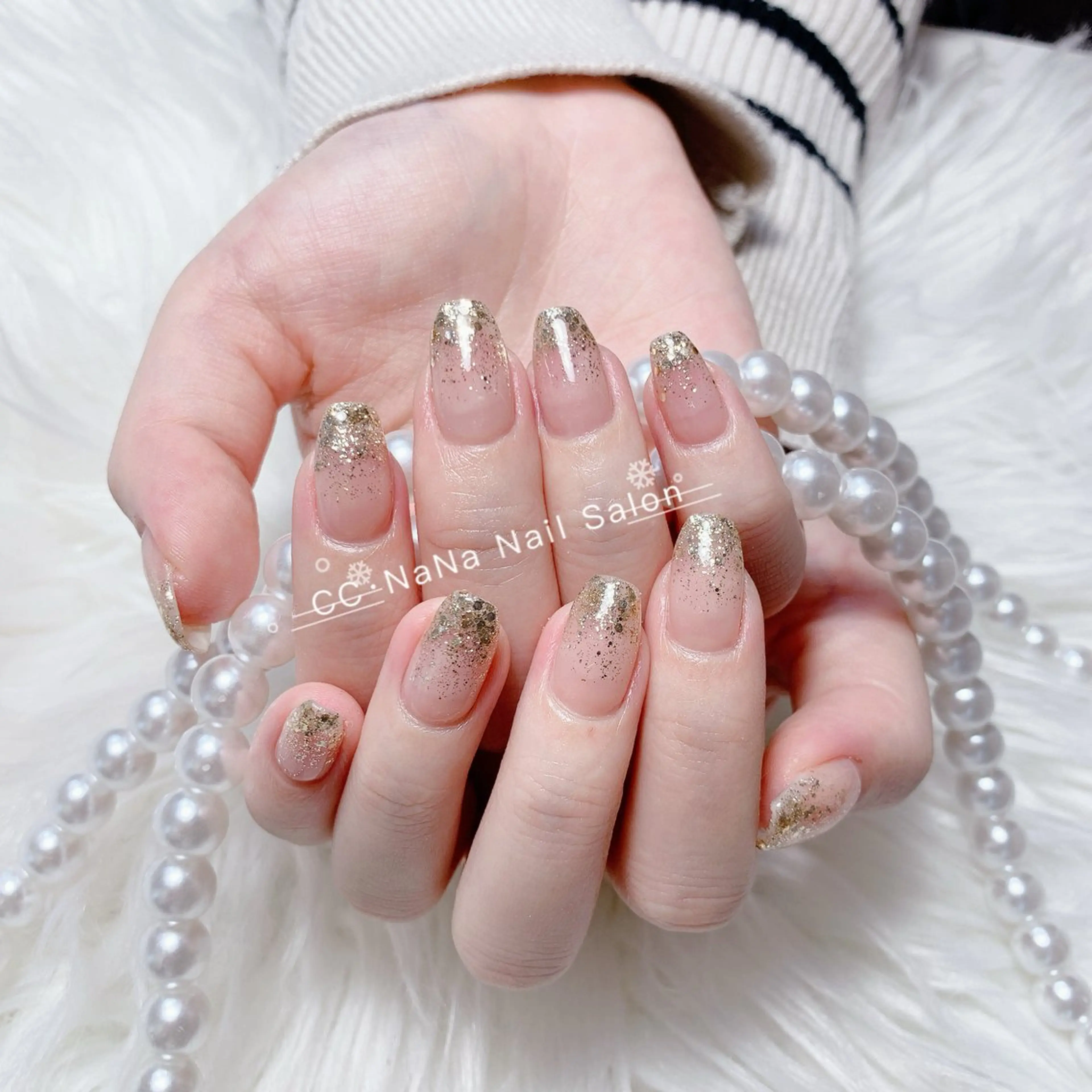 ネイル チークネイル フラッシュネイル ハート キラキラネイル 韓国ネイル ハンドネイル 💎CC・NaNa 韓国風ネイル🌙Cのネイルデザイン