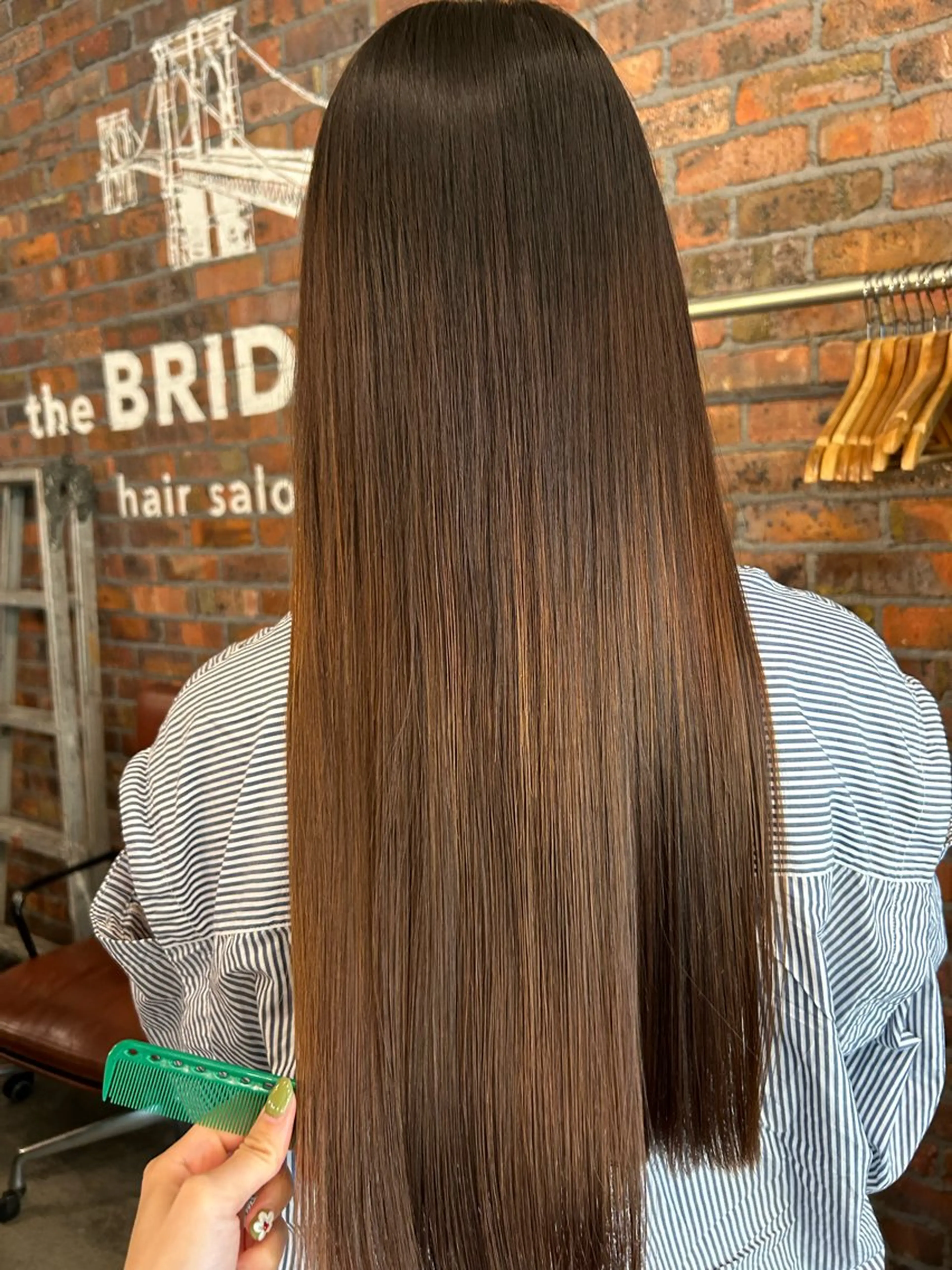 ロング 縮毛矯正 トリートメント the BRIDGE 加藤みのりのヘアスタイル