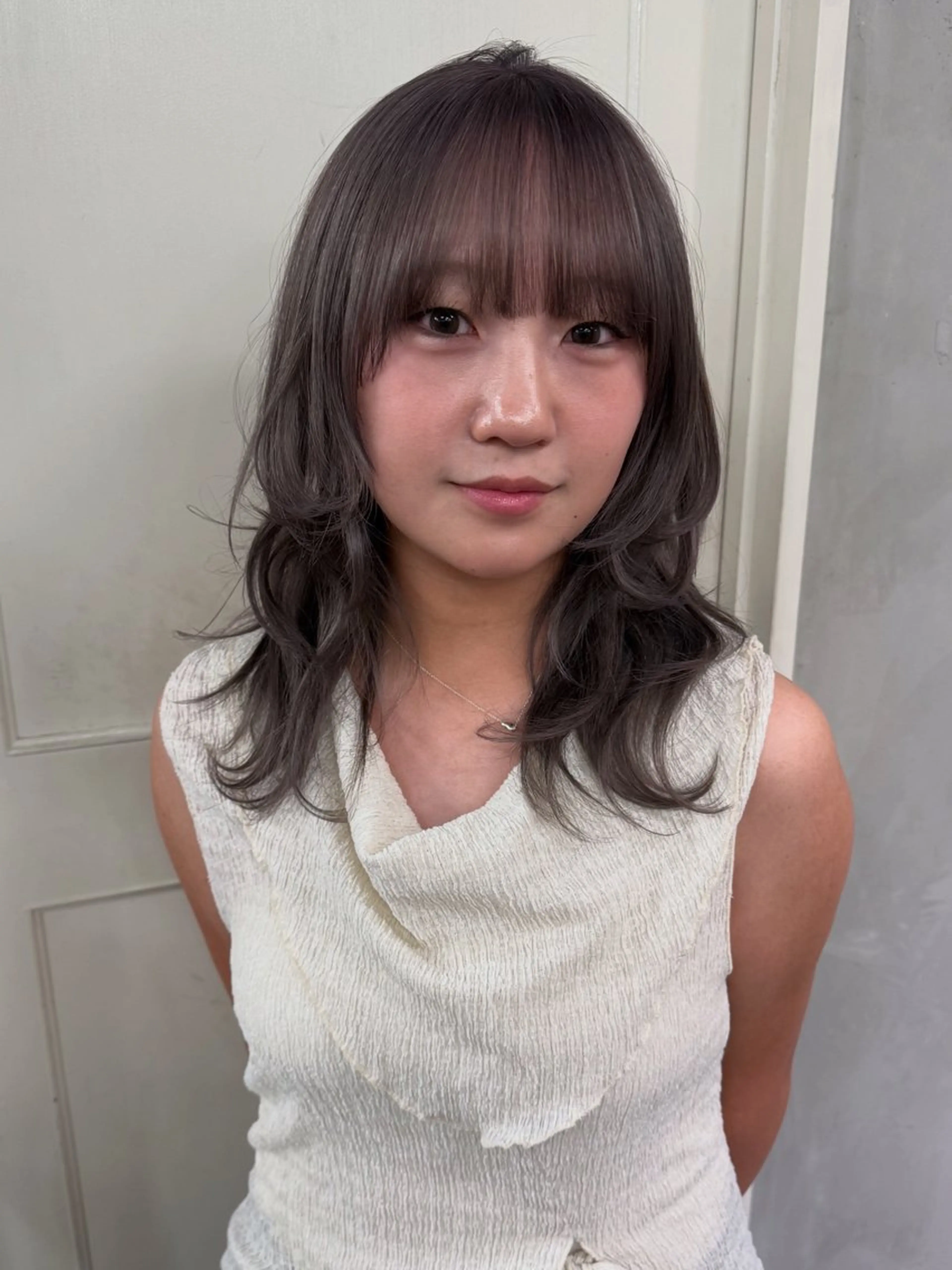 ミディアム カラー カット ヘアカラー RorriM natsuのヘアスタイル