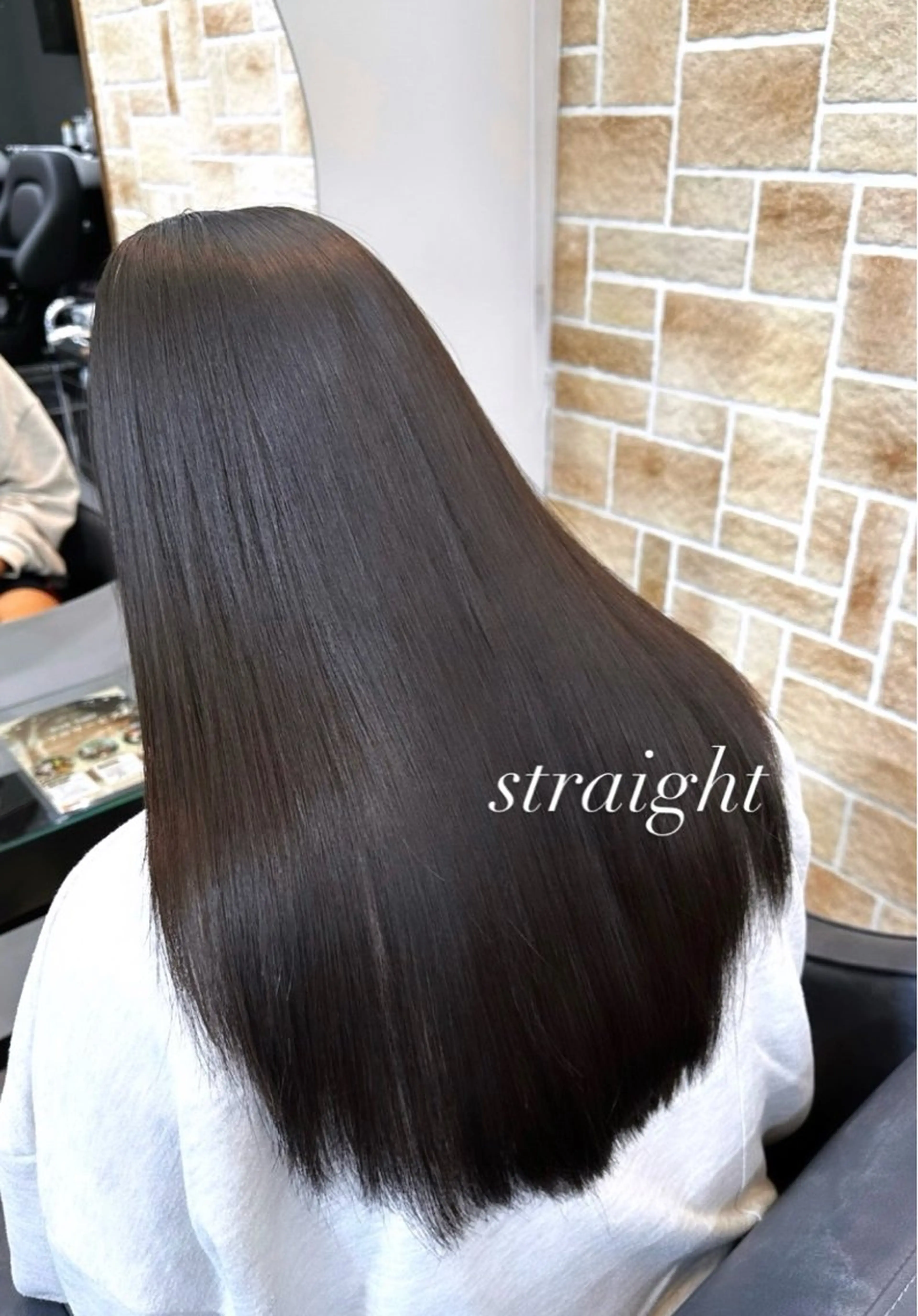 ロング 縮毛矯正 縮毛矯正 栗谷 竜希のヘアスタイル