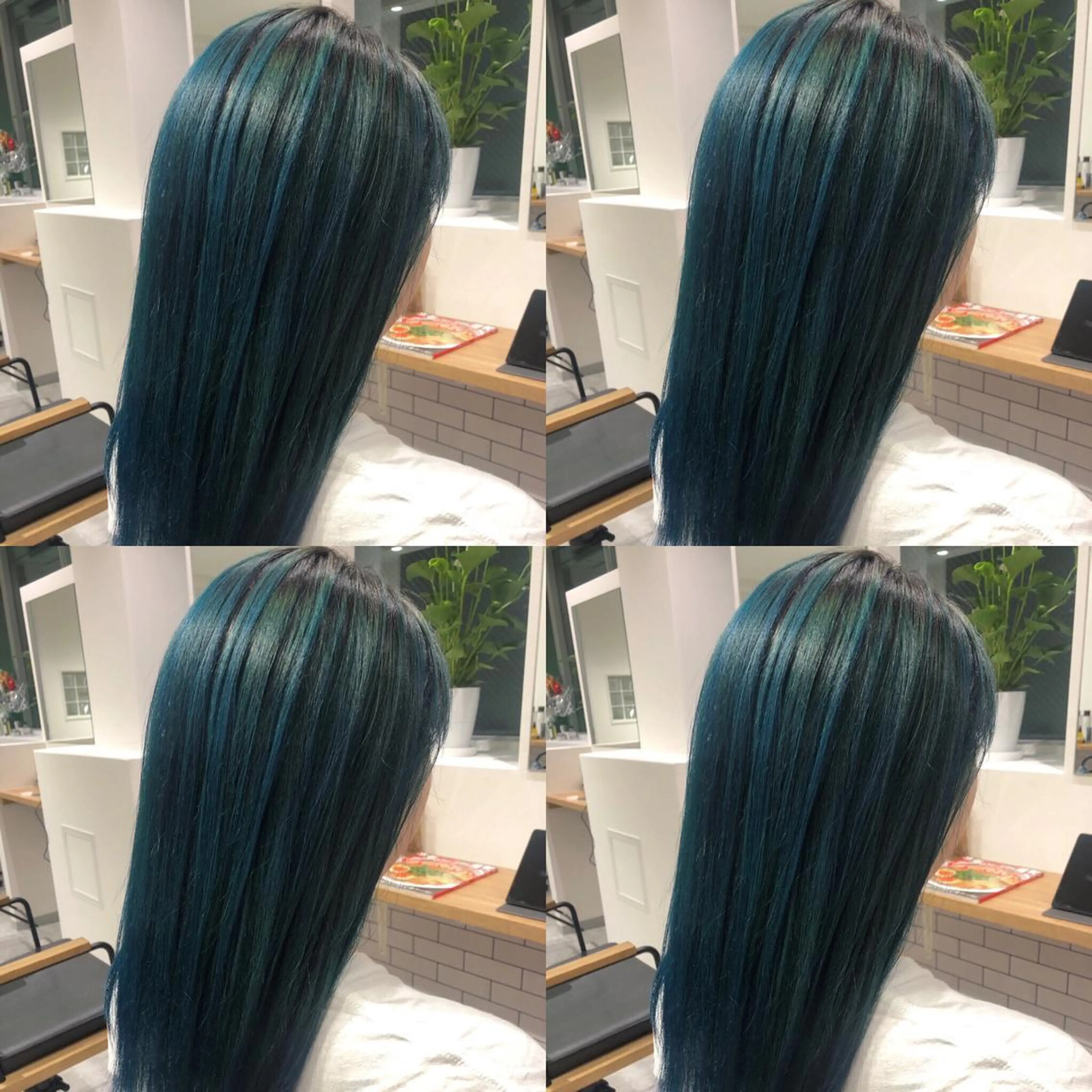 ミディアム カラー ブルーカラー カット ヘアカラー トリートメント JILBLAN京都 ショート/ハイライトのヘアスタイル