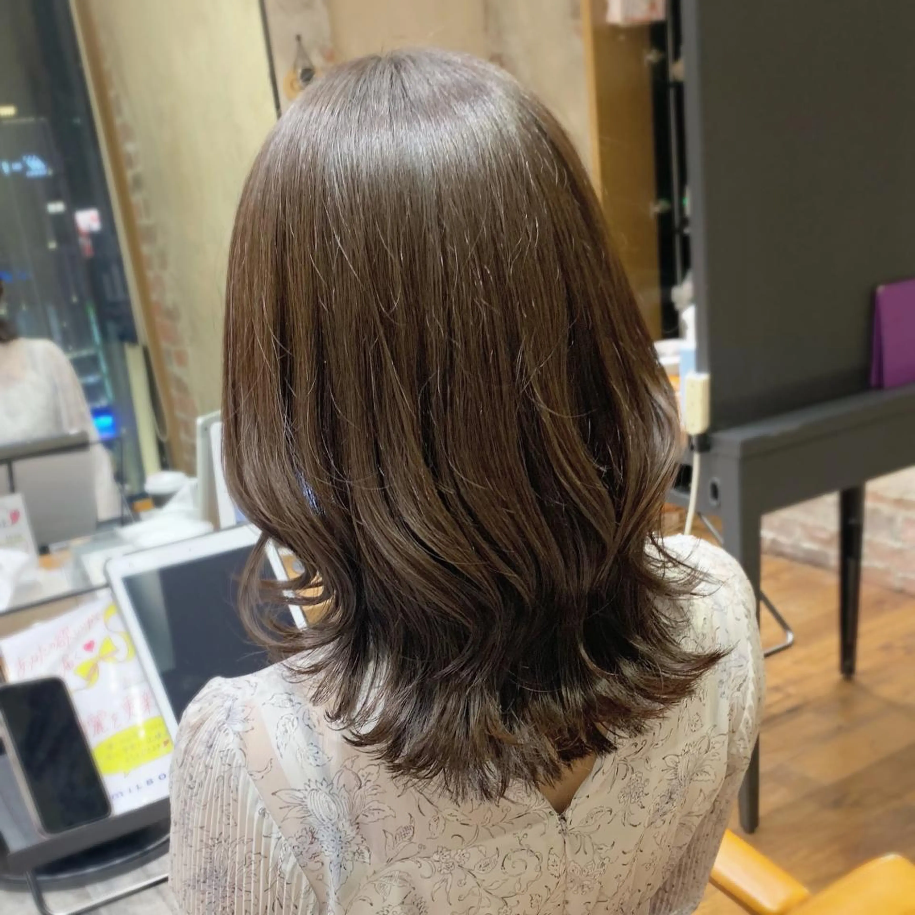 ミディアム 🧡くびれヘア/前髪 顔周り🧡久原結衣のヘアスタイル