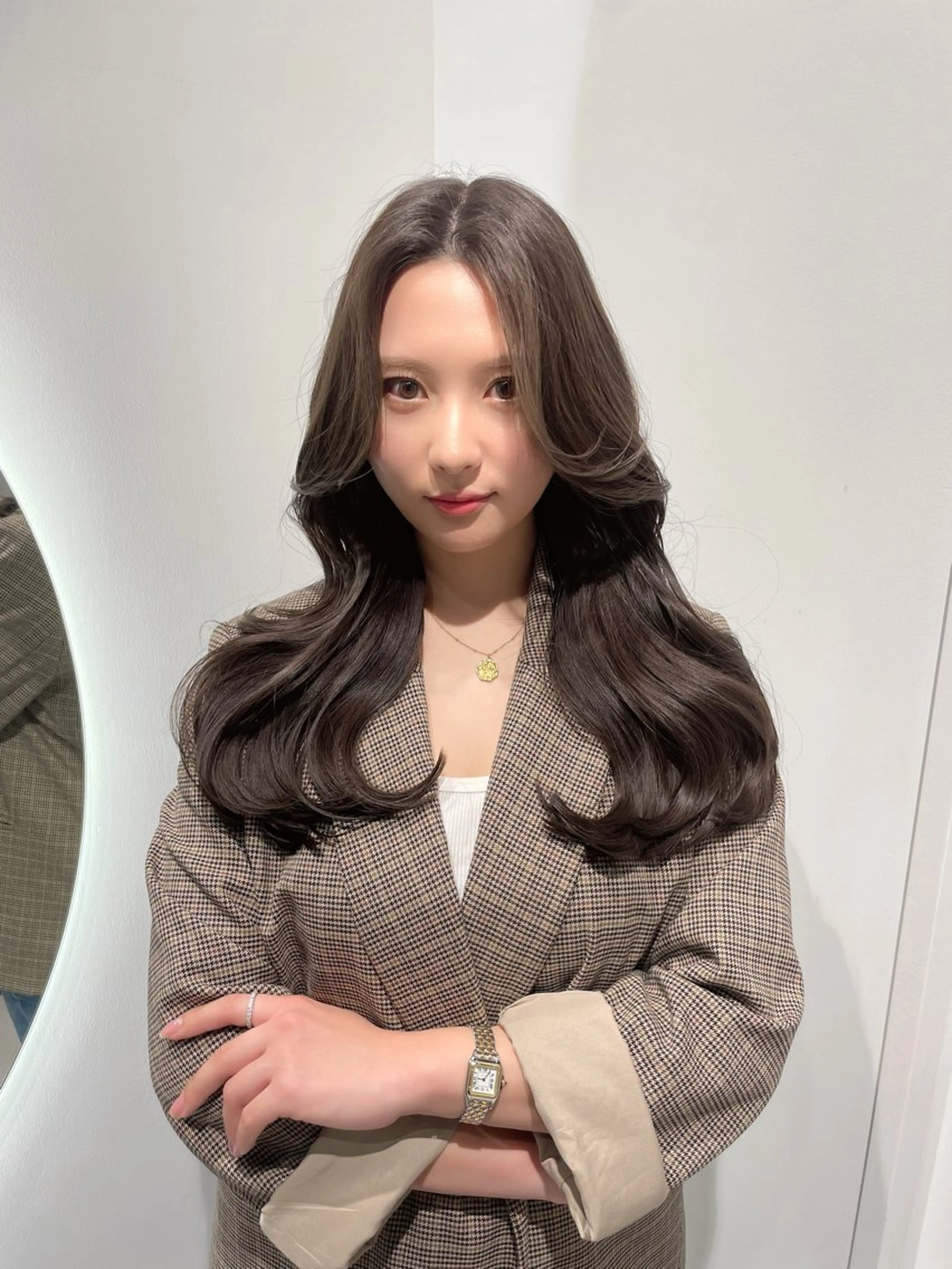 セミロング カラー カット ヘアカラー トリートメント 寺島 圭人のヘアスタイル