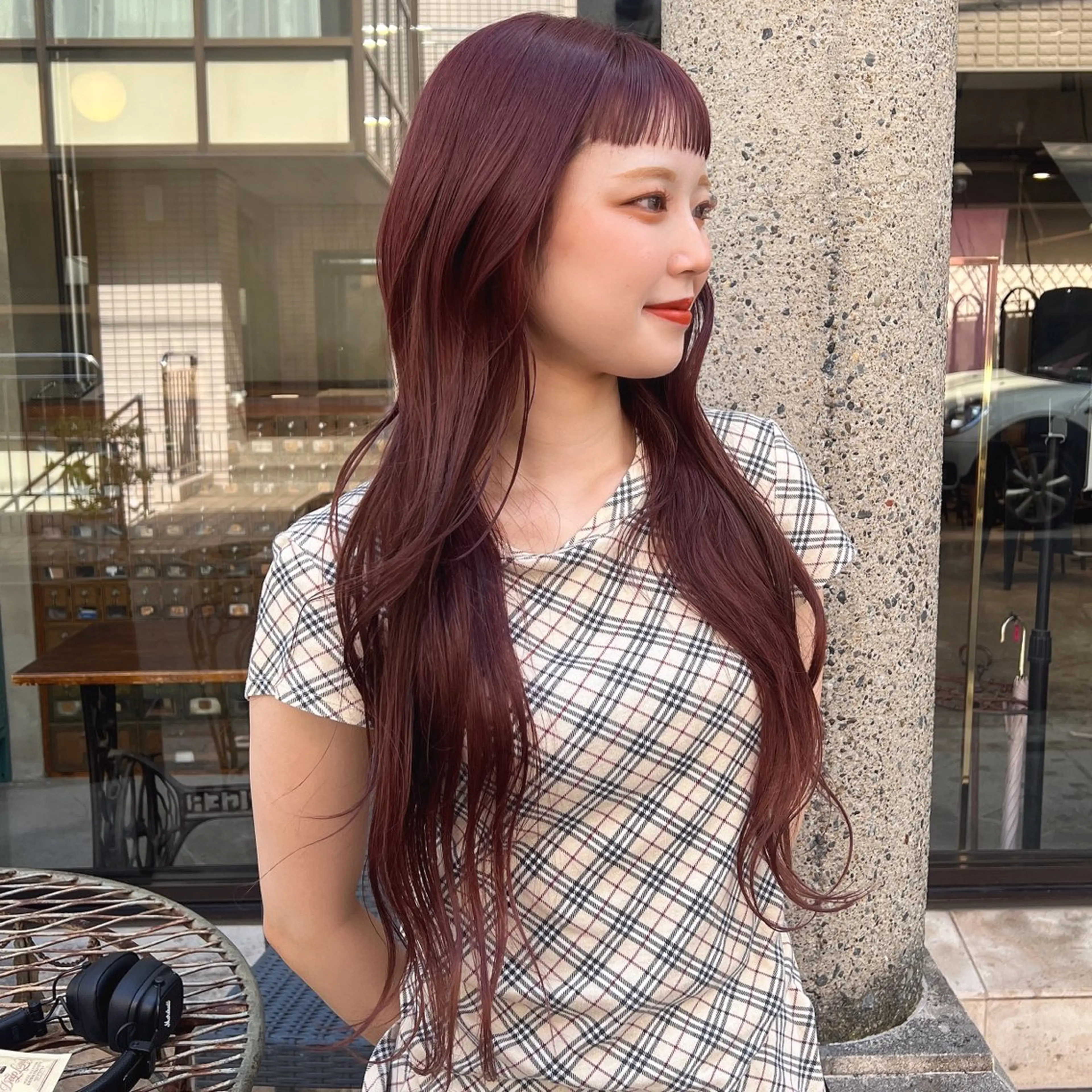 ロング カラー カット ヘアカラー トリートメント 赤みゼロ/透明感 カラー🌿KANTAのヘアスタイル