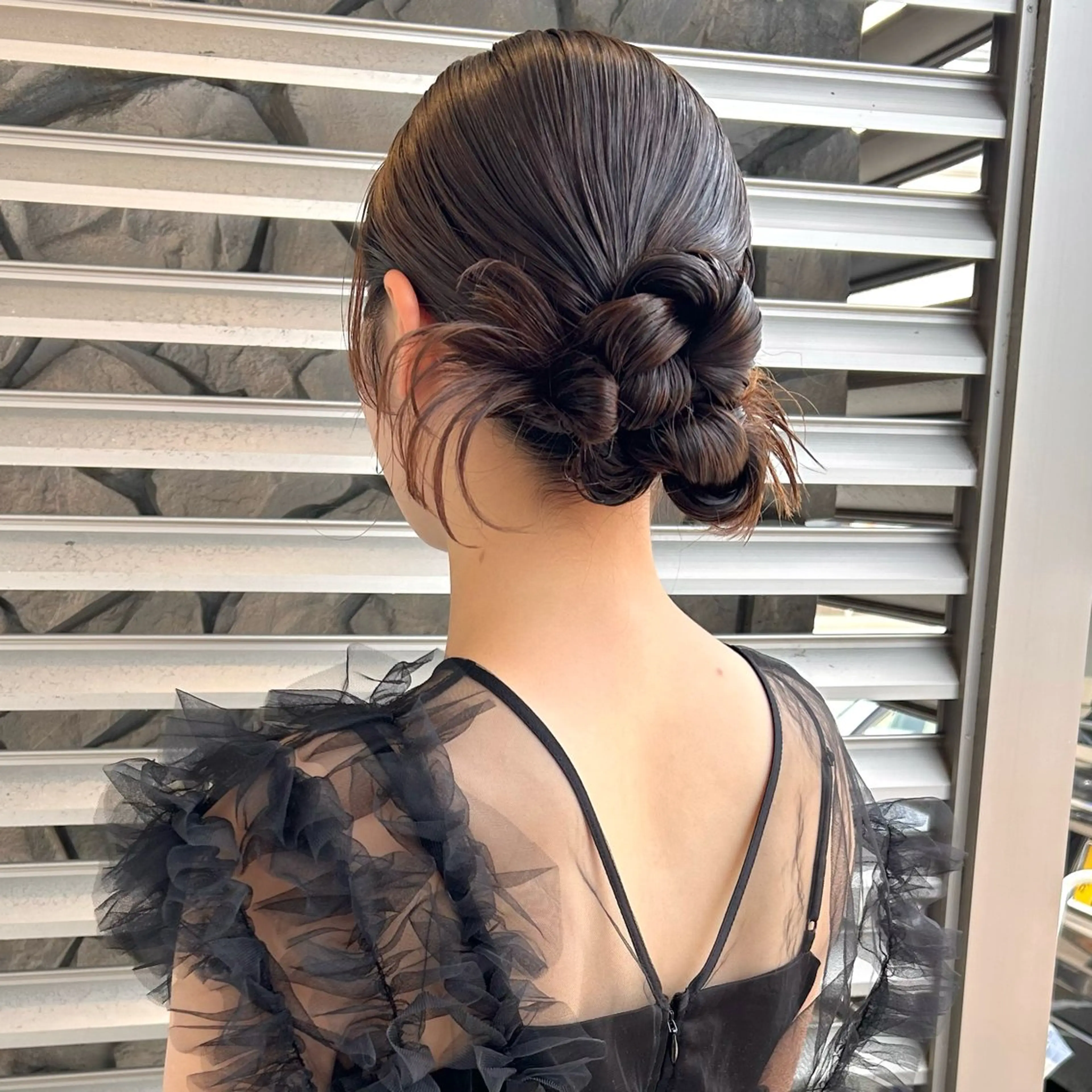 ミディアム ヘアアレンジ kyoka .のヘアスタイル