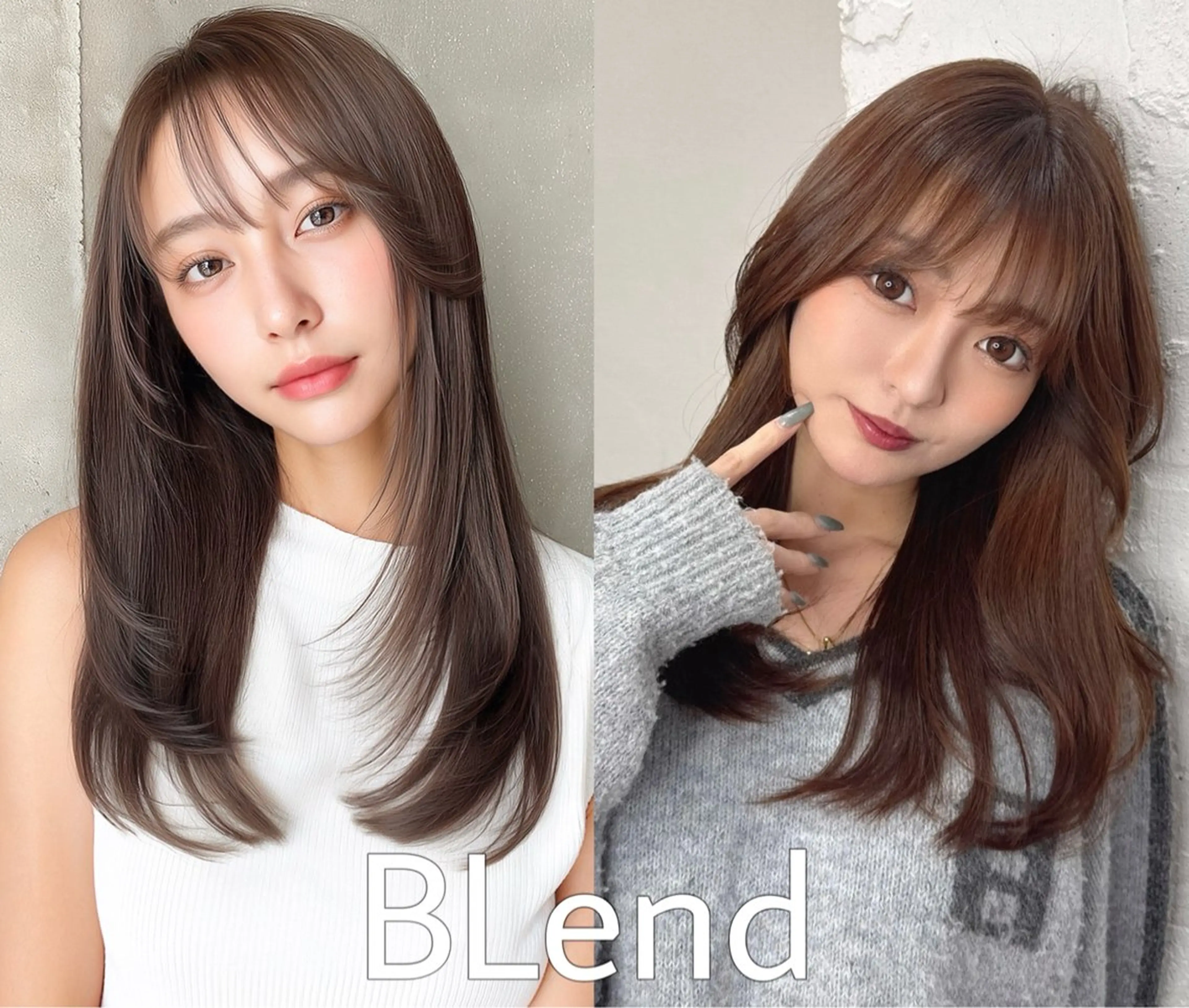 ロング カラー blend渋谷 はなのヘアスタイル