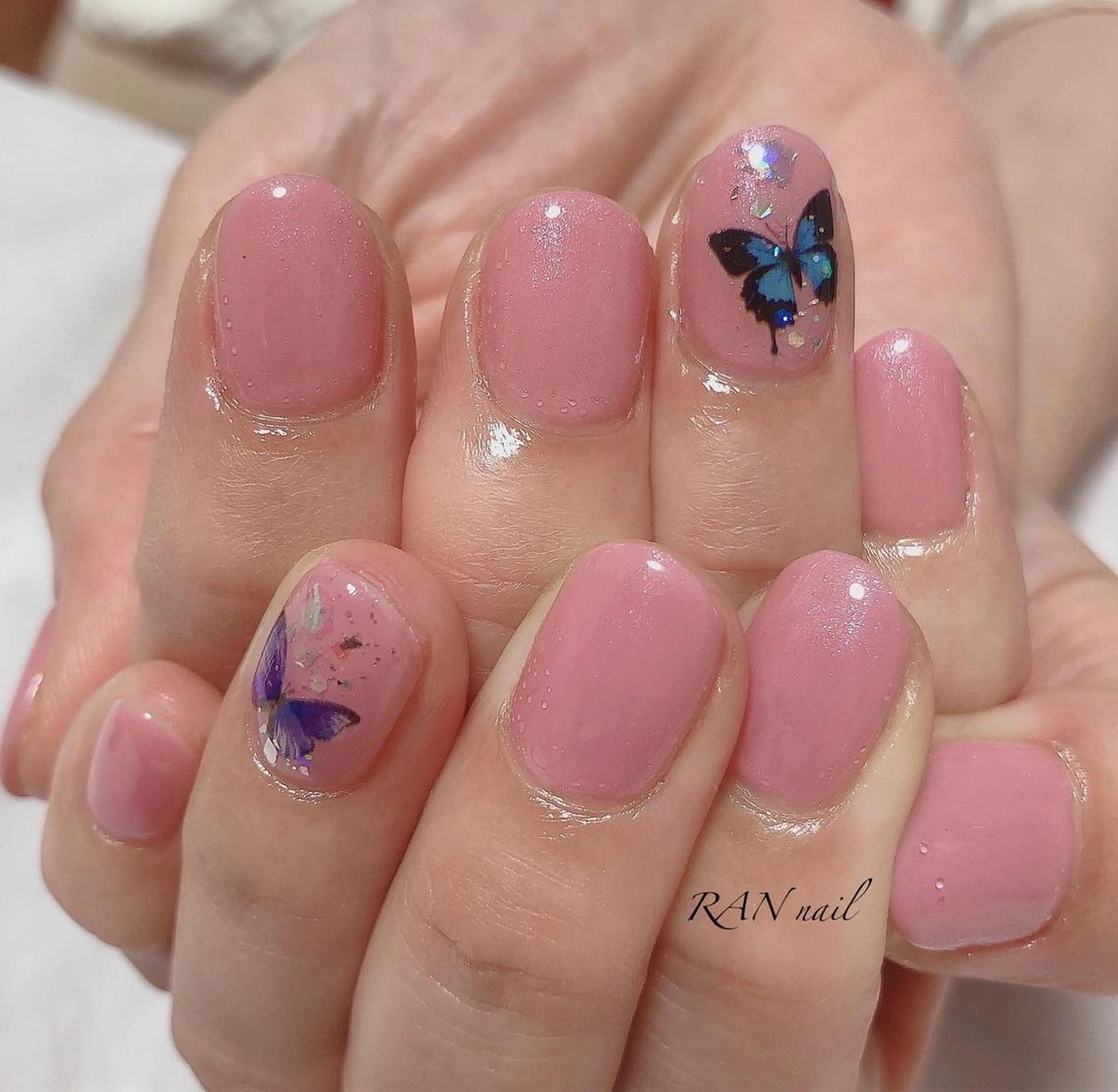 ネイル ジェルネイル ワンカラーネイル パラジェル ピンク 春ネイル ハンドネイル フットネイル RAN nail 〜ランネイル〜所属・RAN nailのネイルデザイン