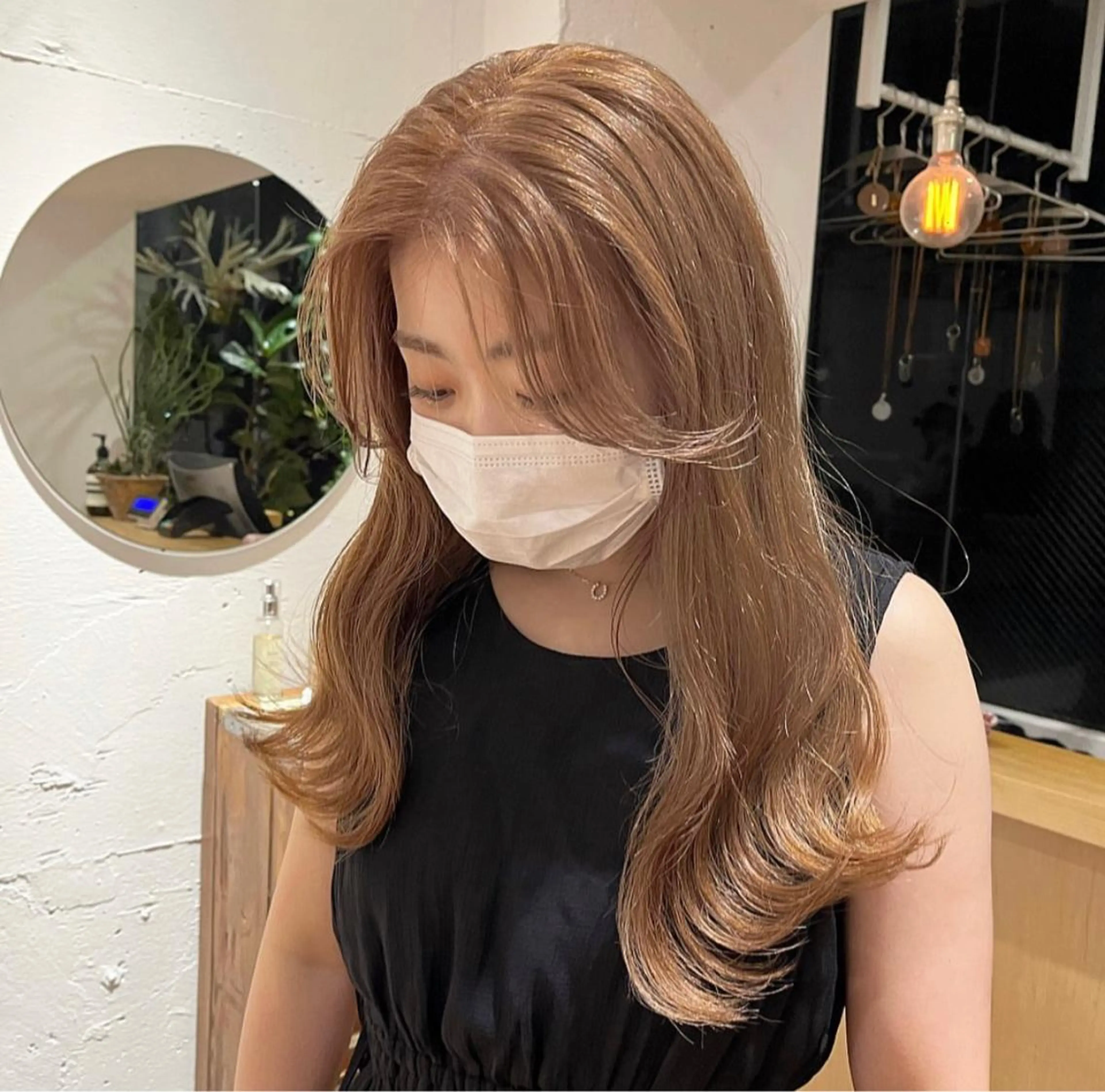 セミロング オリーブ/縮毛♡ Natsuno🩰のヘアスタイル