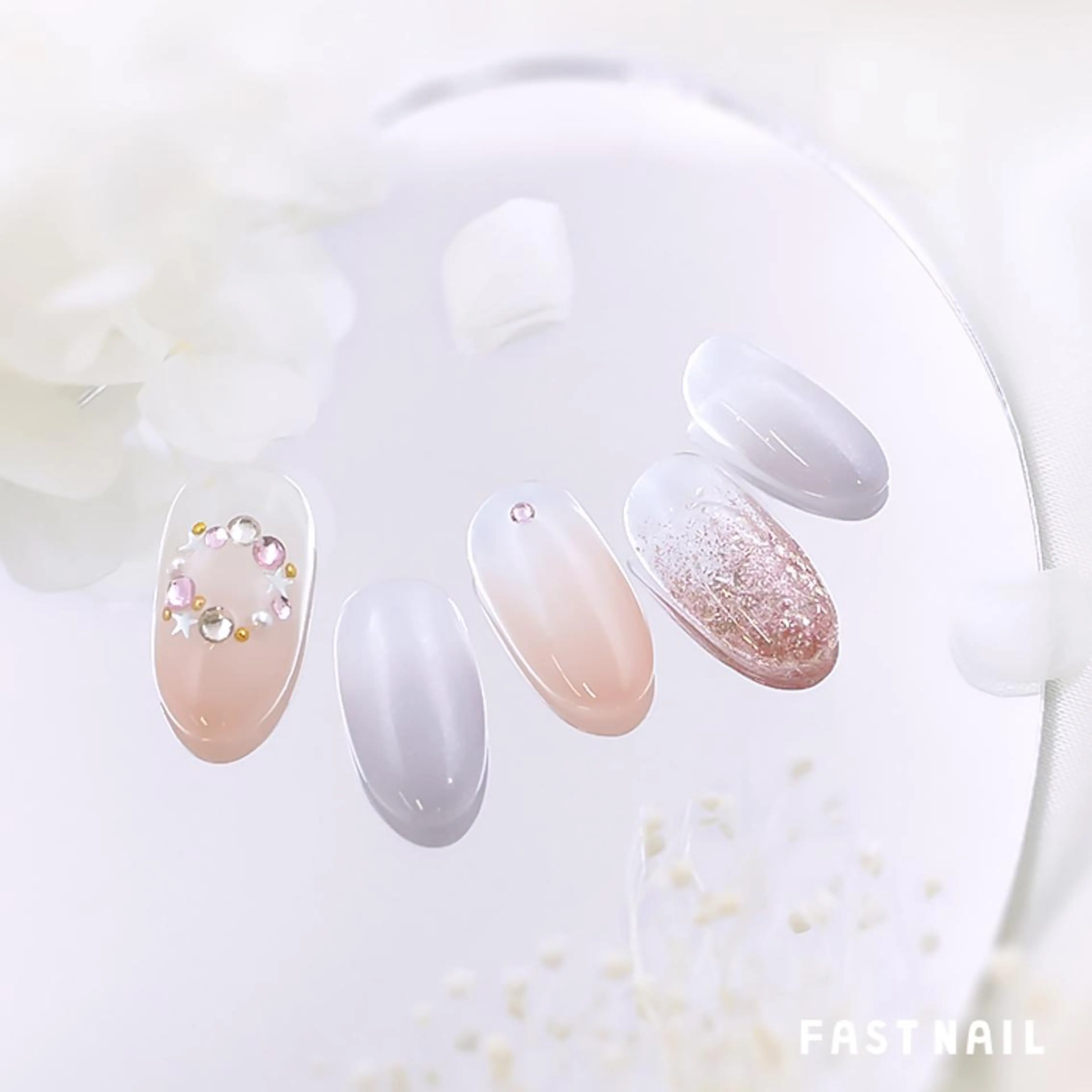 ネイル 冬ネイル クリスマス ファストネイル　ロコ 志免のネイルデザイン