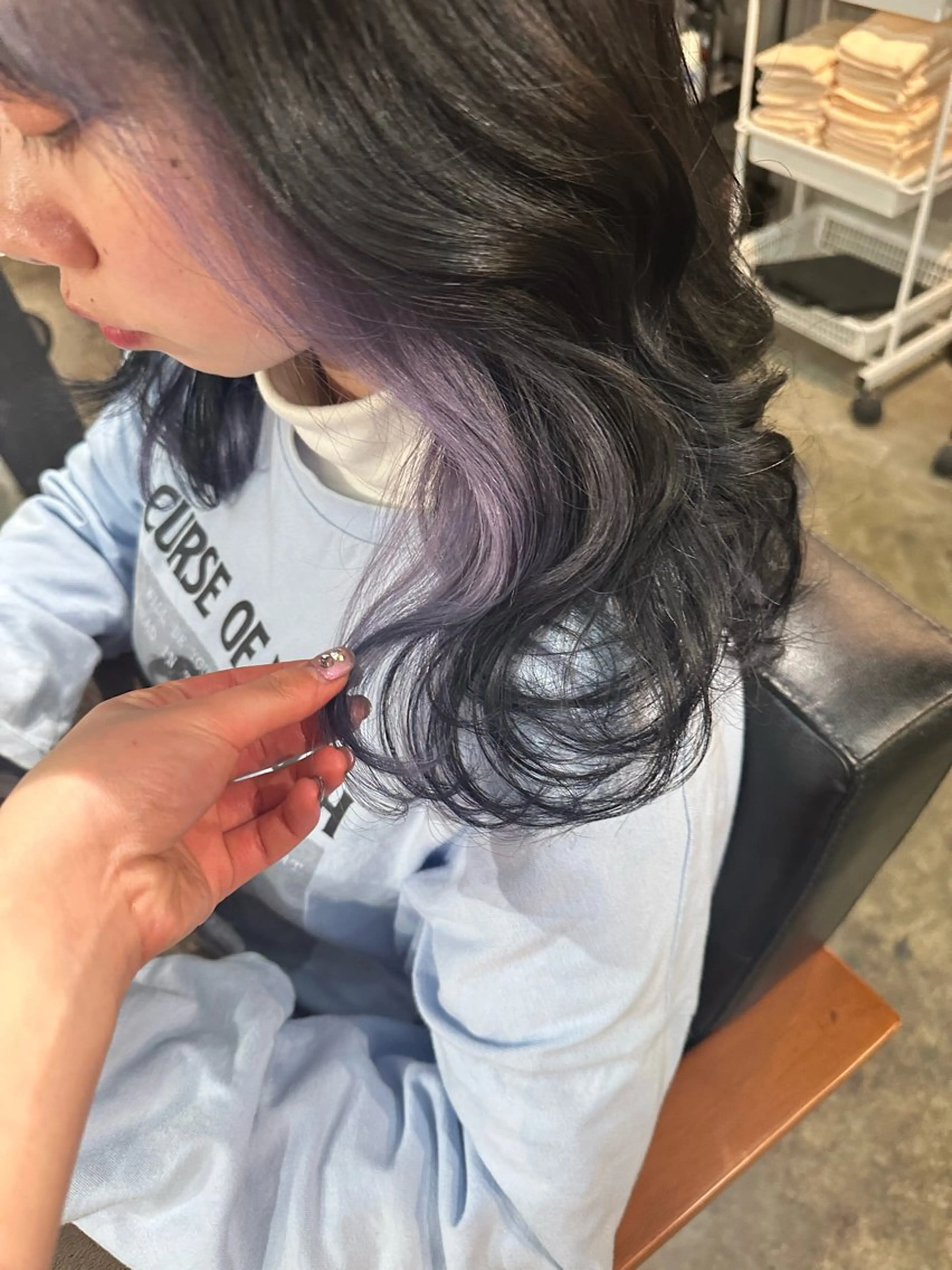 セミロング Baby美容師 Ninaのヘアスタイル