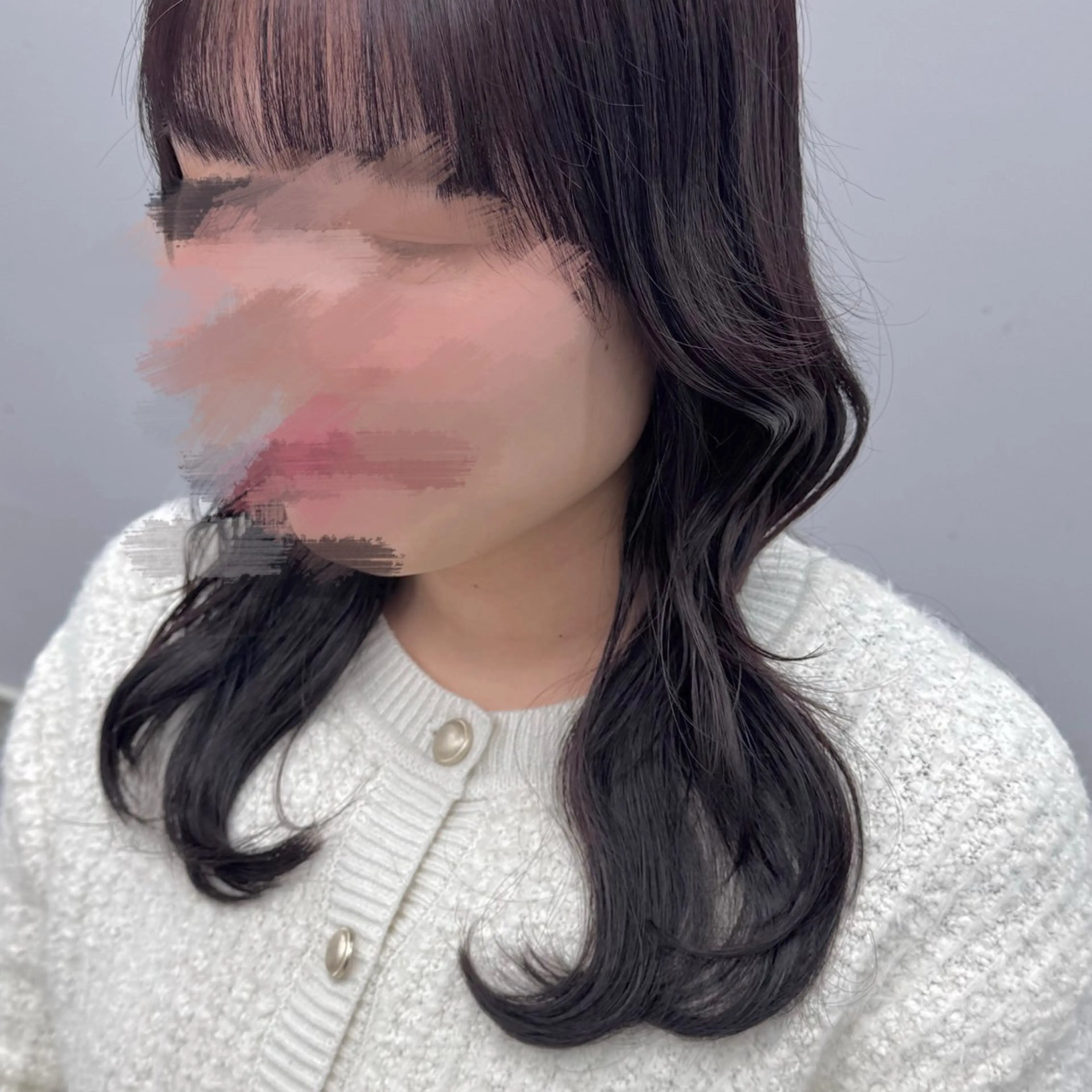 セミロング カラー カット ヘアカラー JUNSHIN🦋 ヘアセット／カラーのヘアスタイル