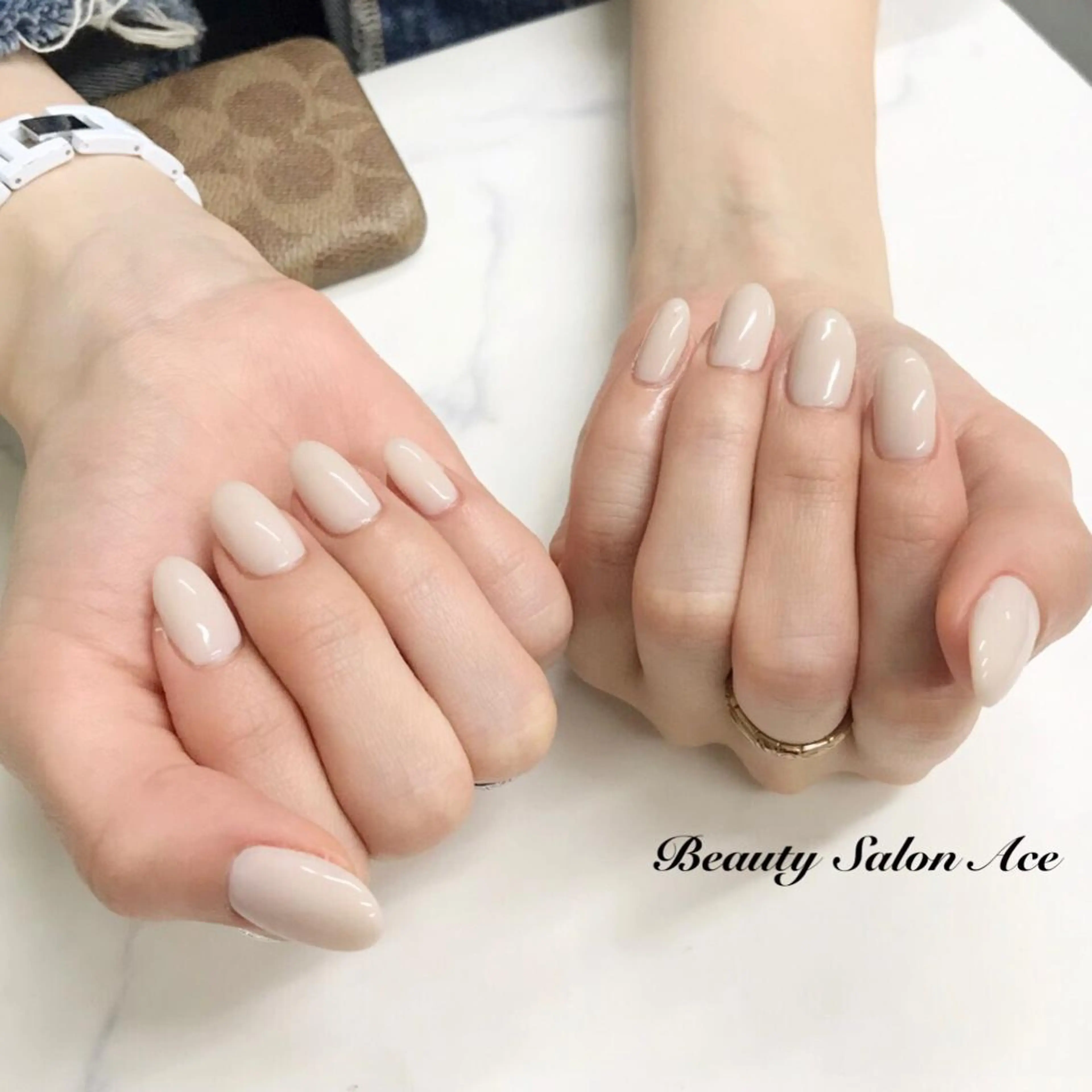 ネイル ワンカラーネイル Beauty Salon Ace（ネイルサロン　エース）所属・池袋フィルイン Ace♡長さだしのネイルデザイン