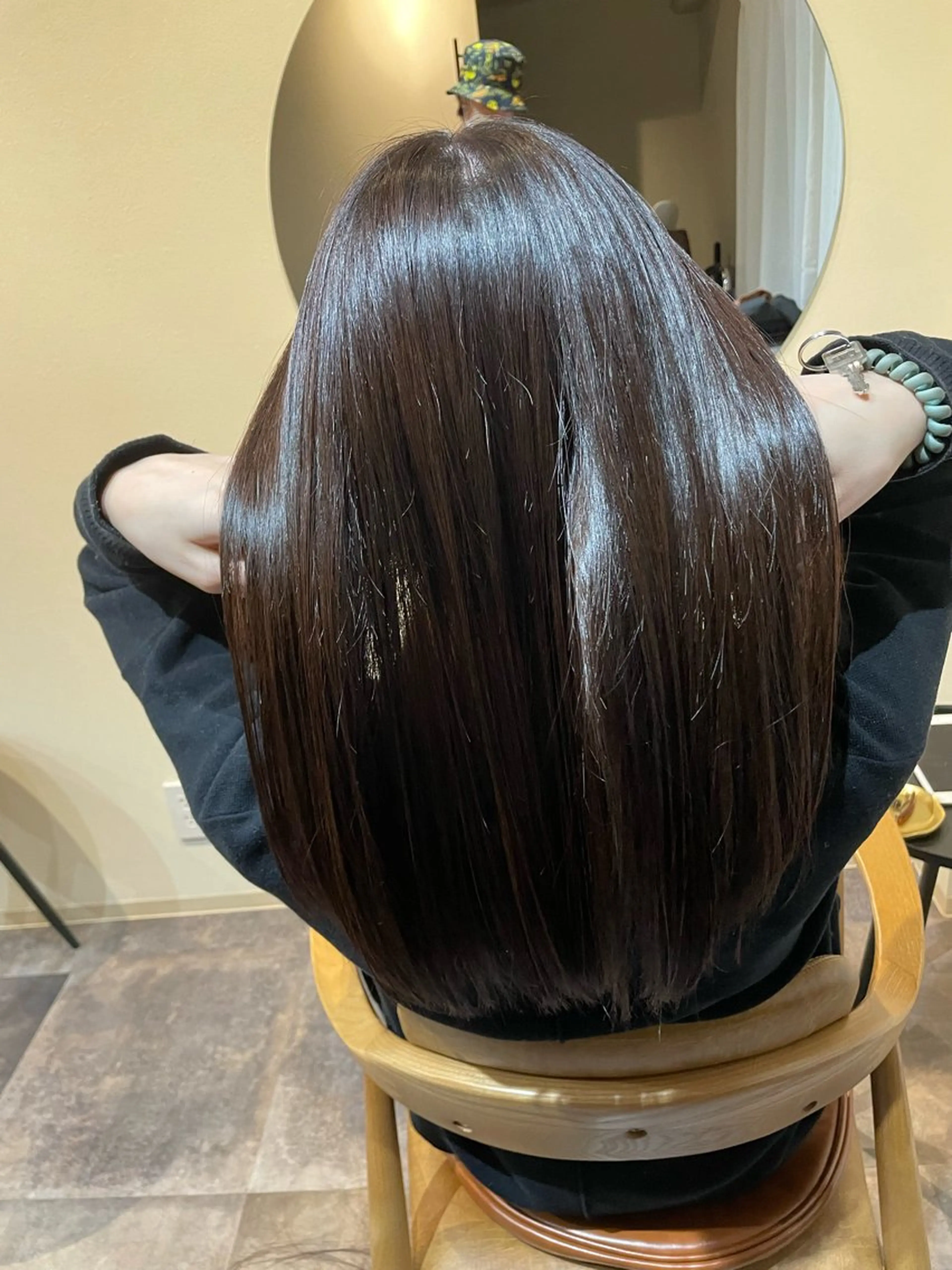 ロング カラー 透明感カラー カット 縮毛矯正 トリートメント 鎌田卓也/髪質改善 /透明感カラーのヘアスタイル