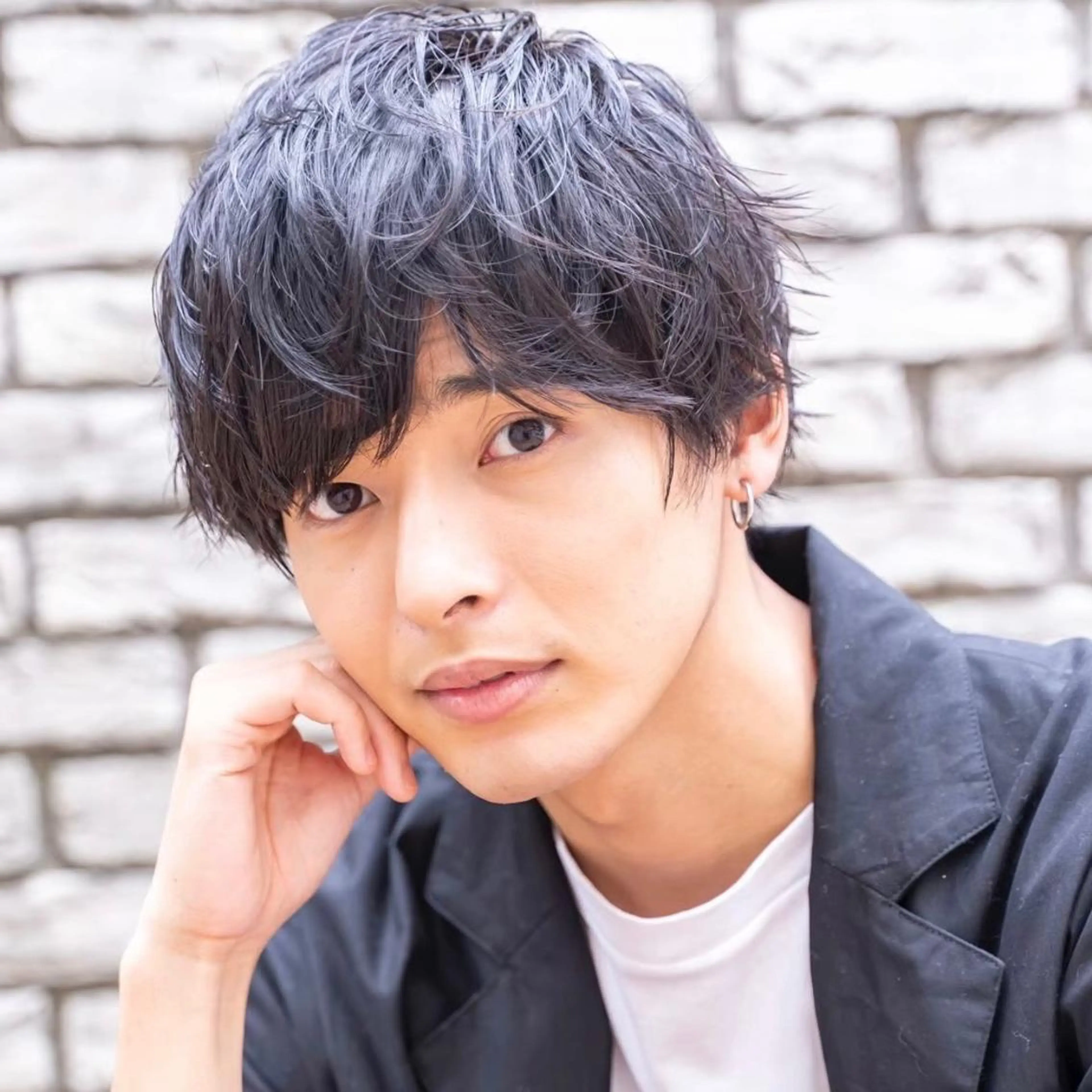 ショート カラー パーマ メンズ アイブロウ 丁寧なカウンセリング 🌿Chiemi🌿のヘアスタイル