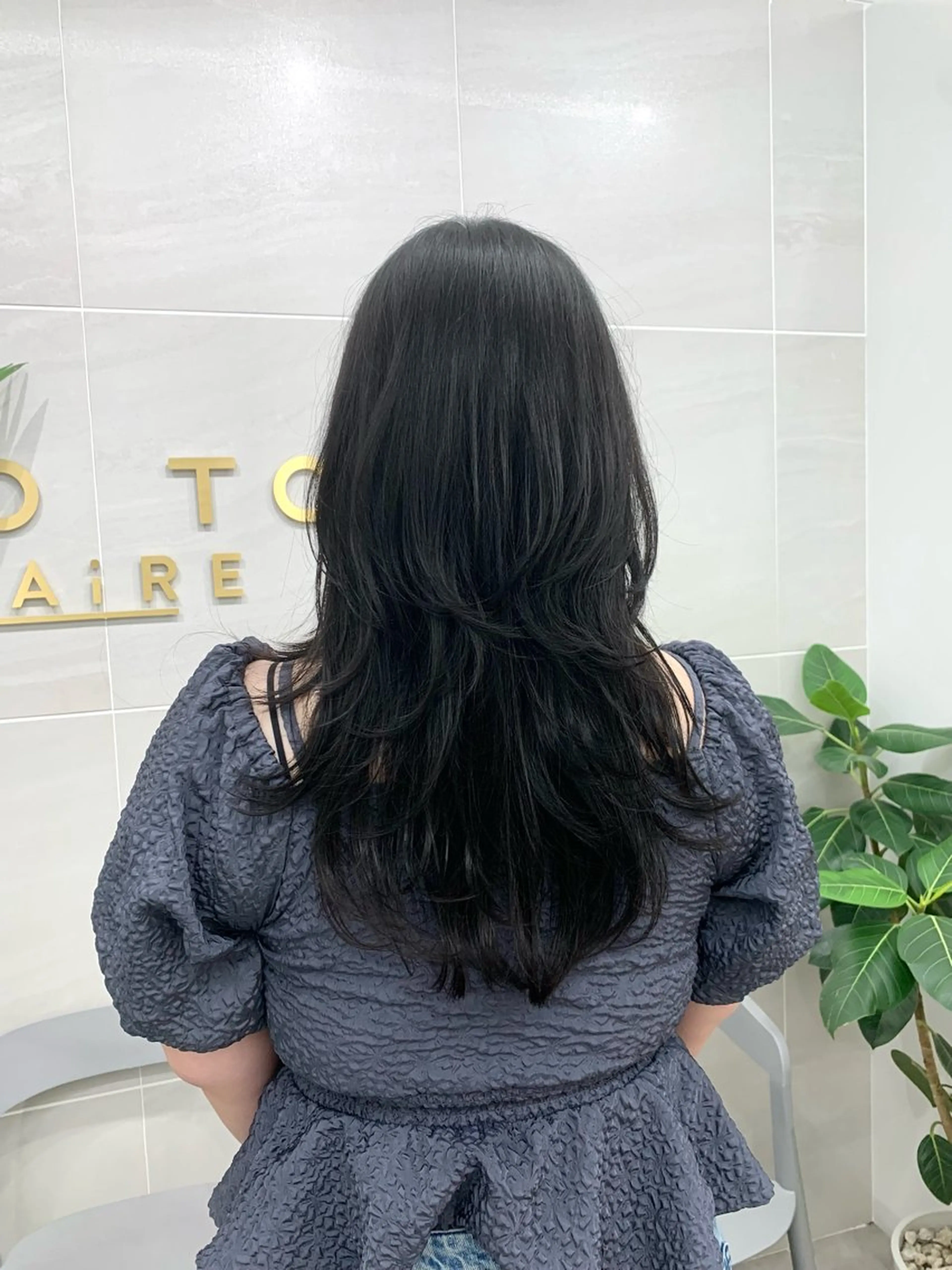 ロング カラー レイヤーカット カット ヘアカラー ヘッドスパ 本格ヘッドスパ🌿 ×ヘア　佐藤のヘアスタイル