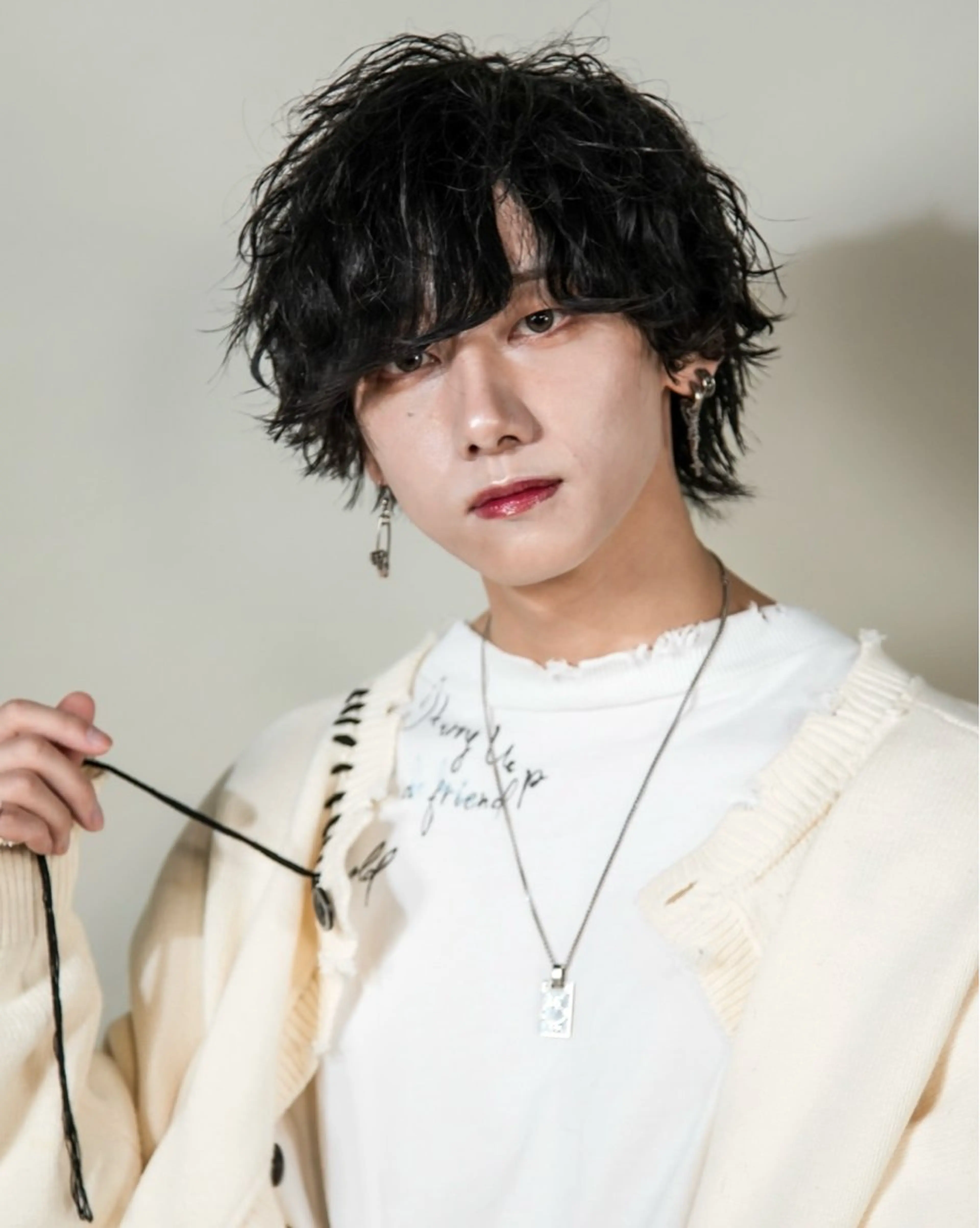 ミディアム パーマ メンズ ミディアムパーマ メンズパーマ 波巻きパーマ シースルーマッシュ/ メンズ/KYOHEIのヘアスタイル