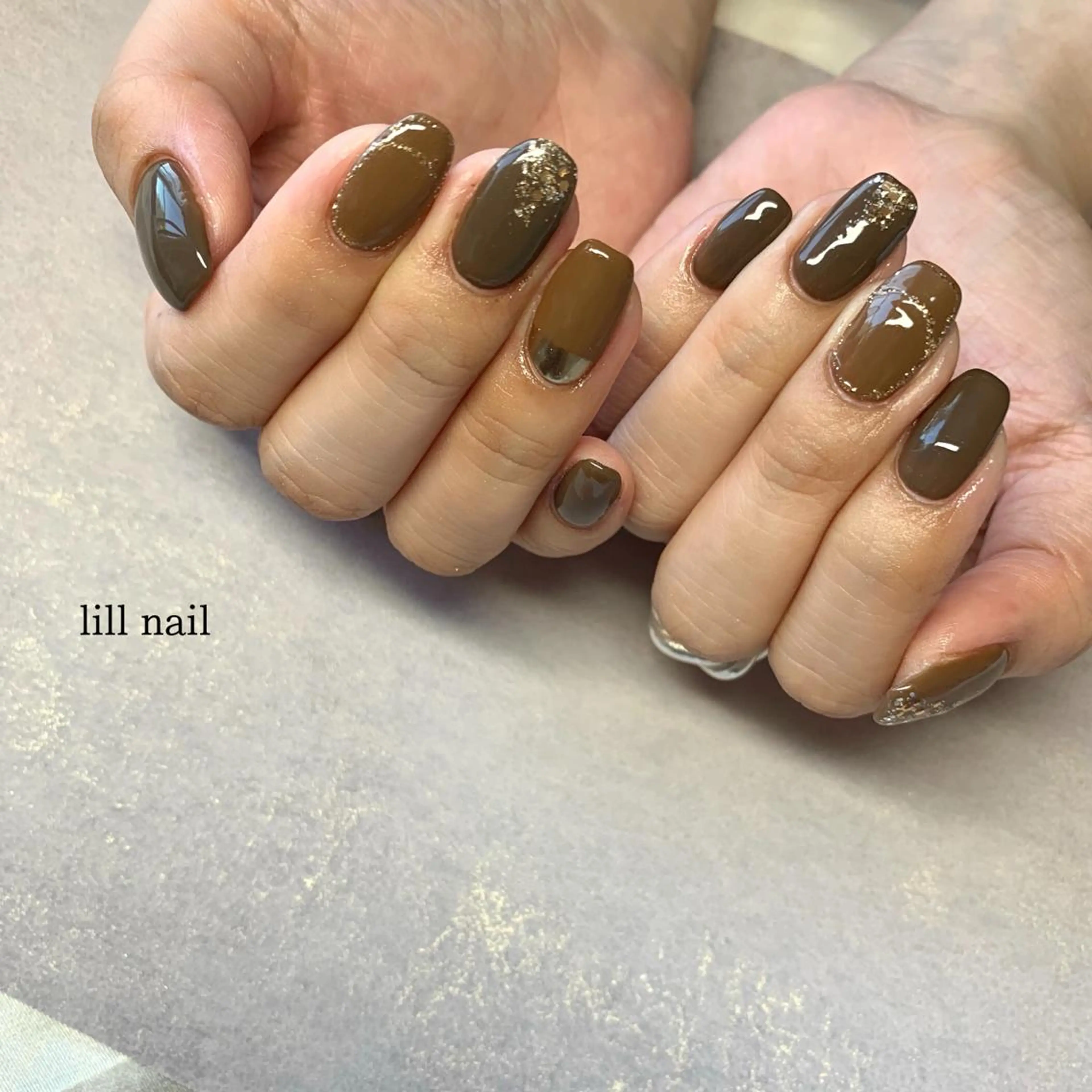 ミディアム pllia beautyのネイルデザイン