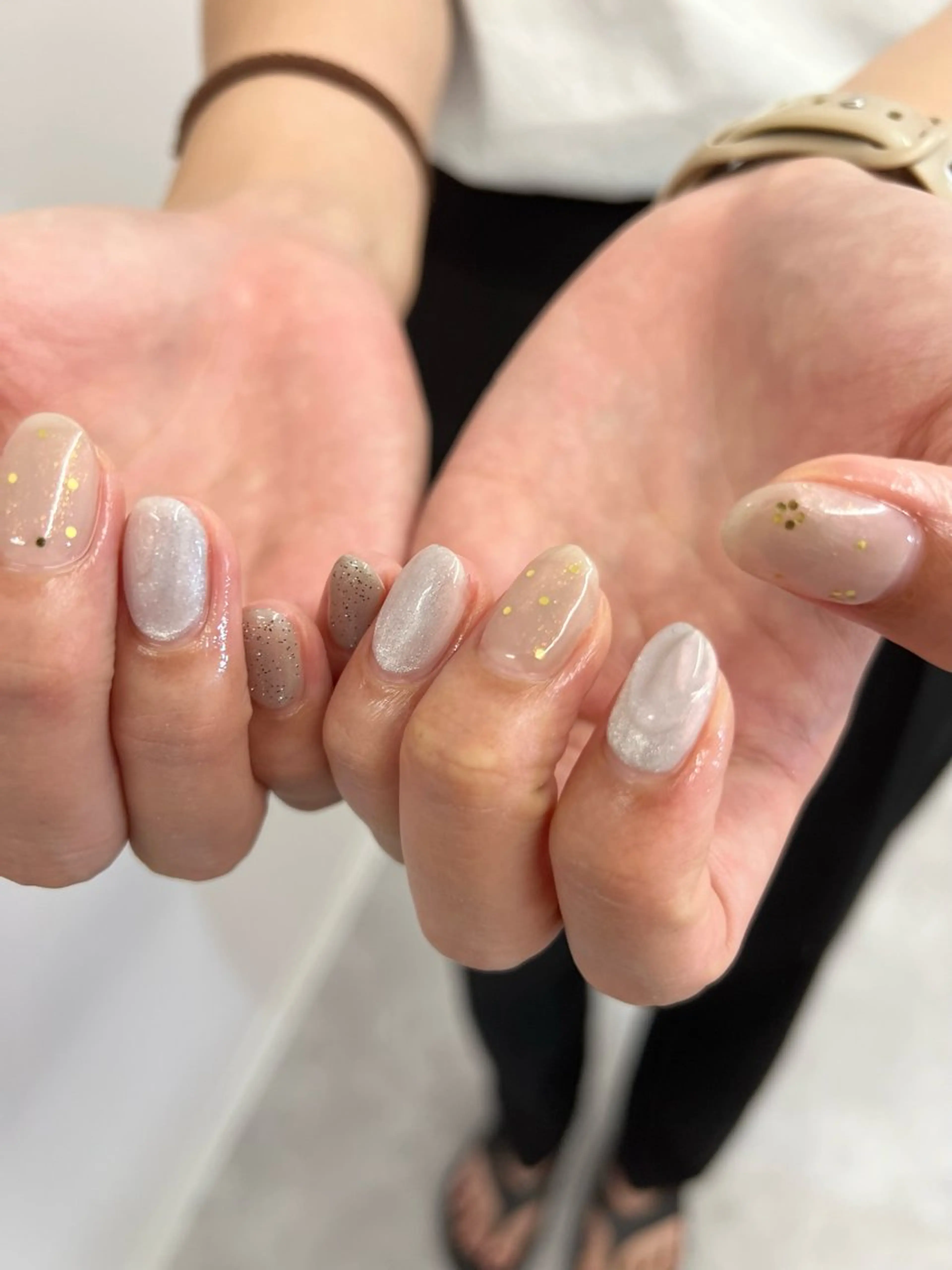 ネイル オーロラネイル ジェルネイル マグネットネイル ニュアンスネイル パラジェル Bana_ Nailのその他イメージ