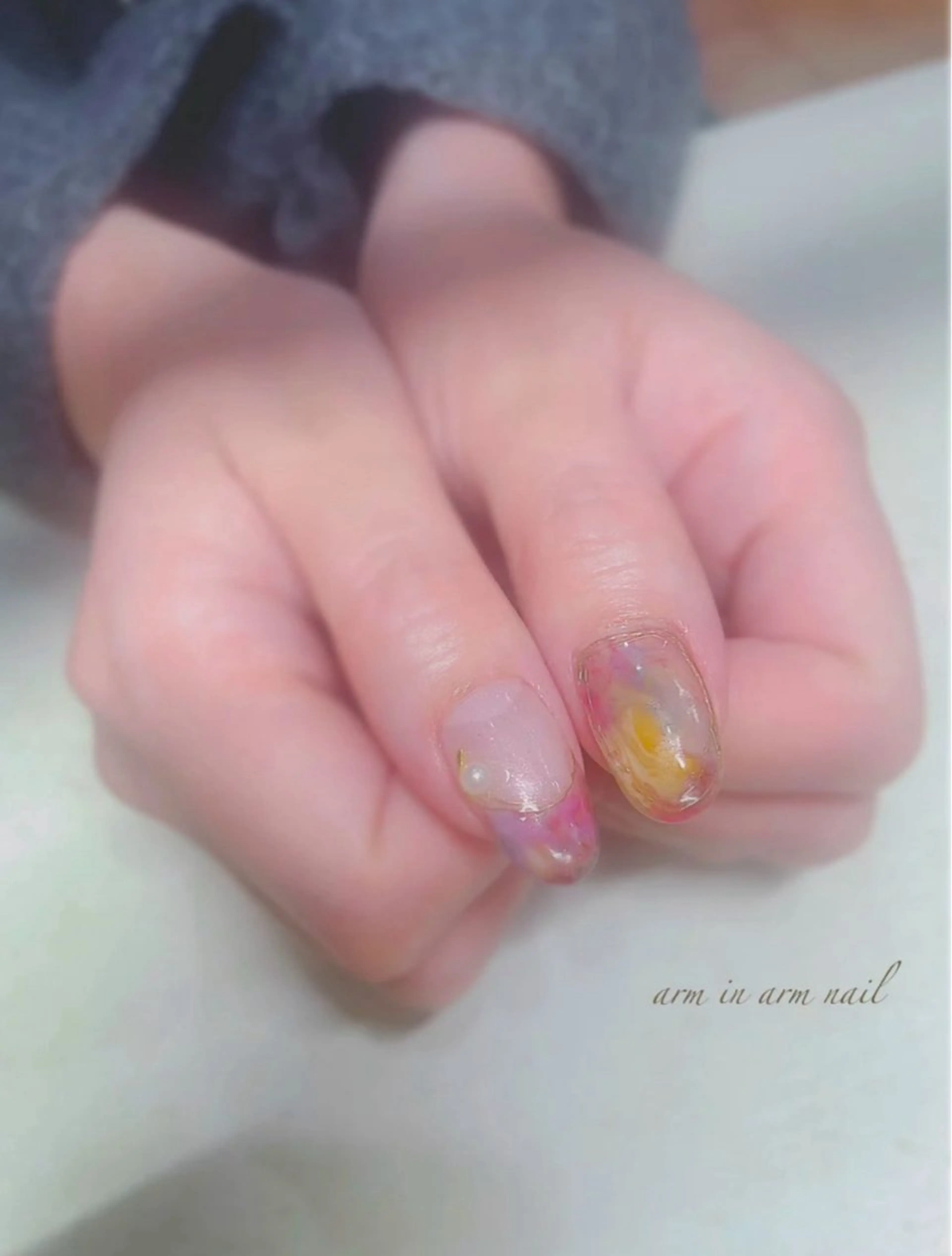 ネイル arm in arm ︎✿Yamamotoのマツエク・マツパデザイン