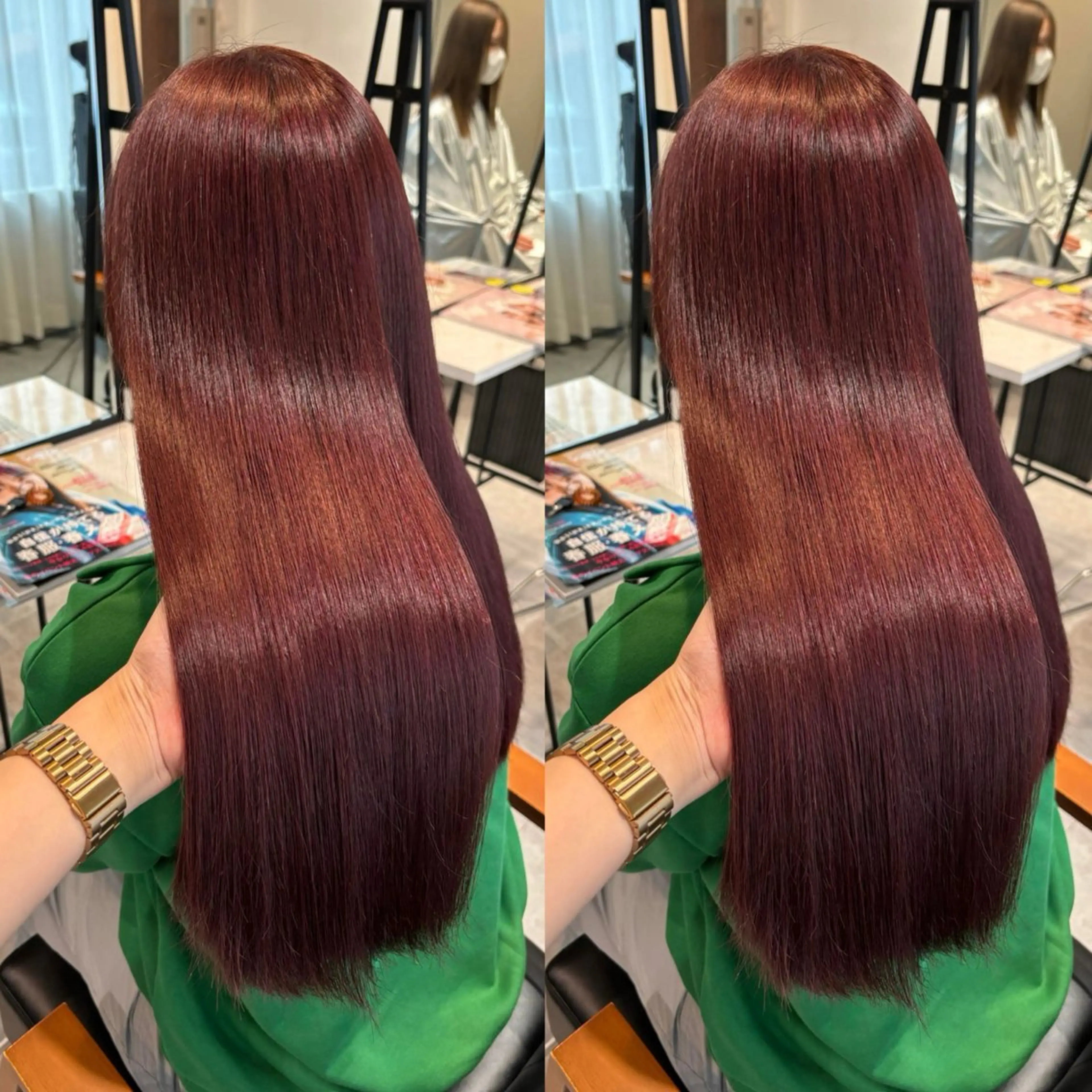 ロング ヘアカラー 縮毛矯正/まつ毛 パーマ/のの🍒のヘアスタイル