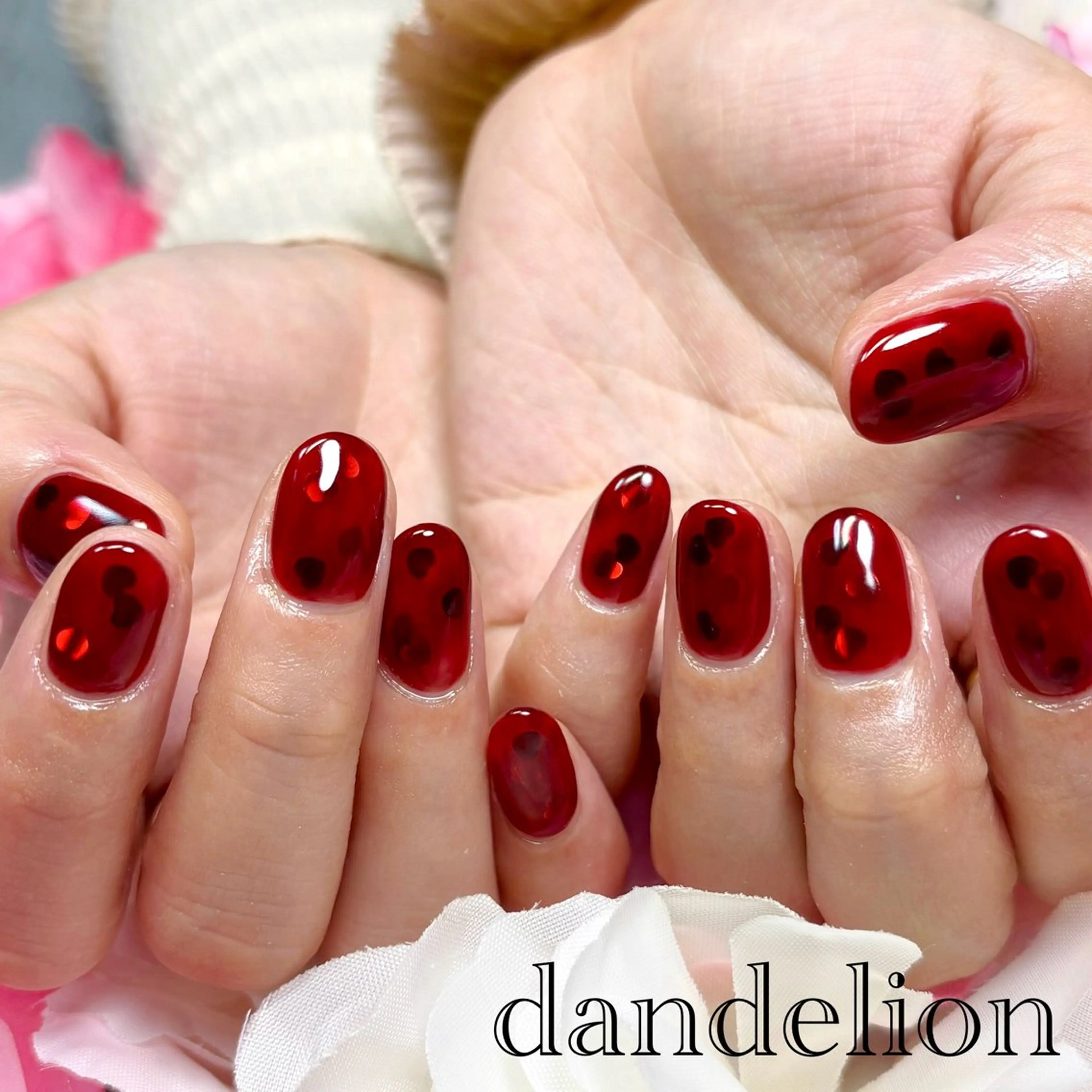 ネイル ハンドネイル ハンドケア dandelion ダンデライオンのネイルデザイン