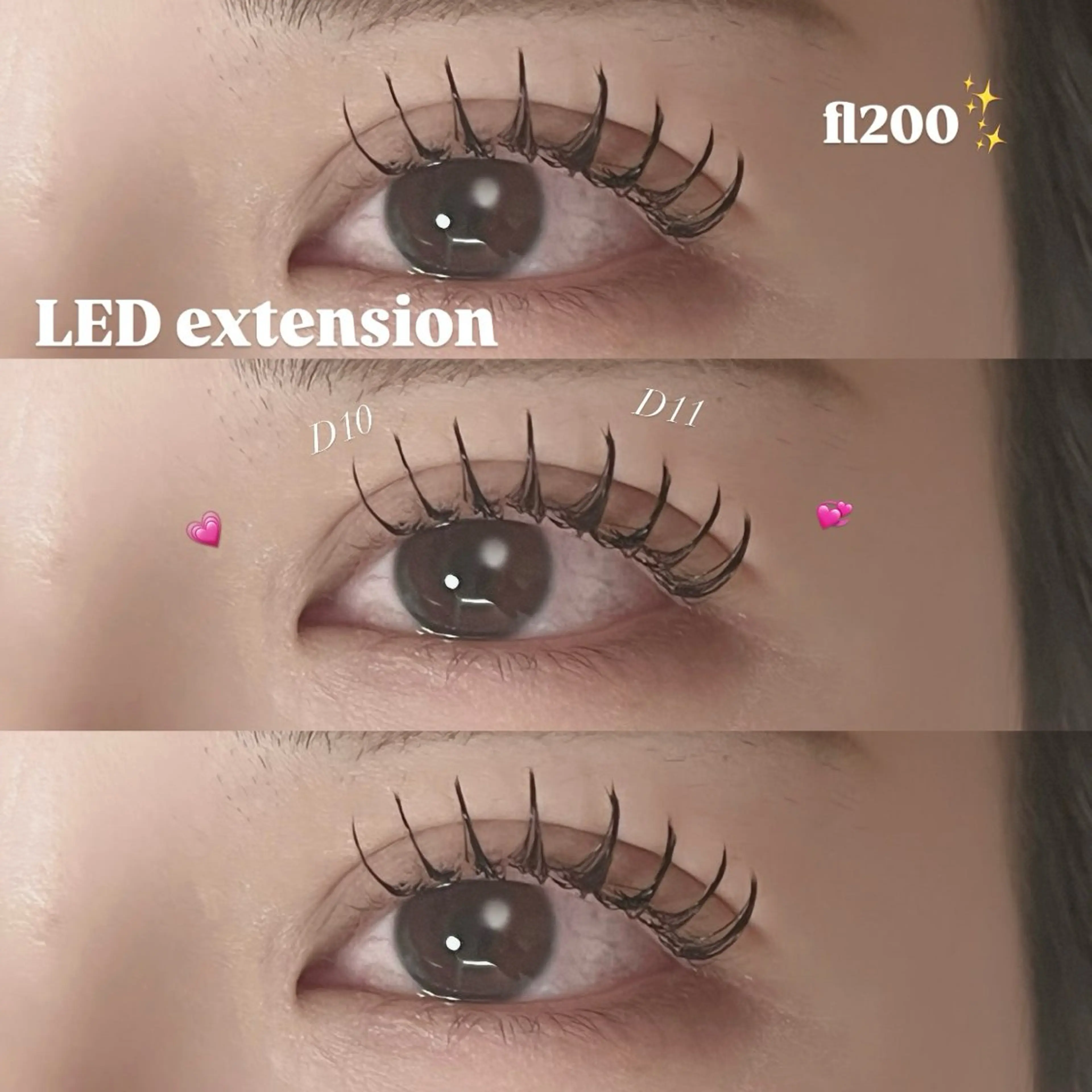 高毛質♡フラットラッシュ🪽200本🐹(束感サービス♪)オフ無料⭐︎LED＋¥1000の写真