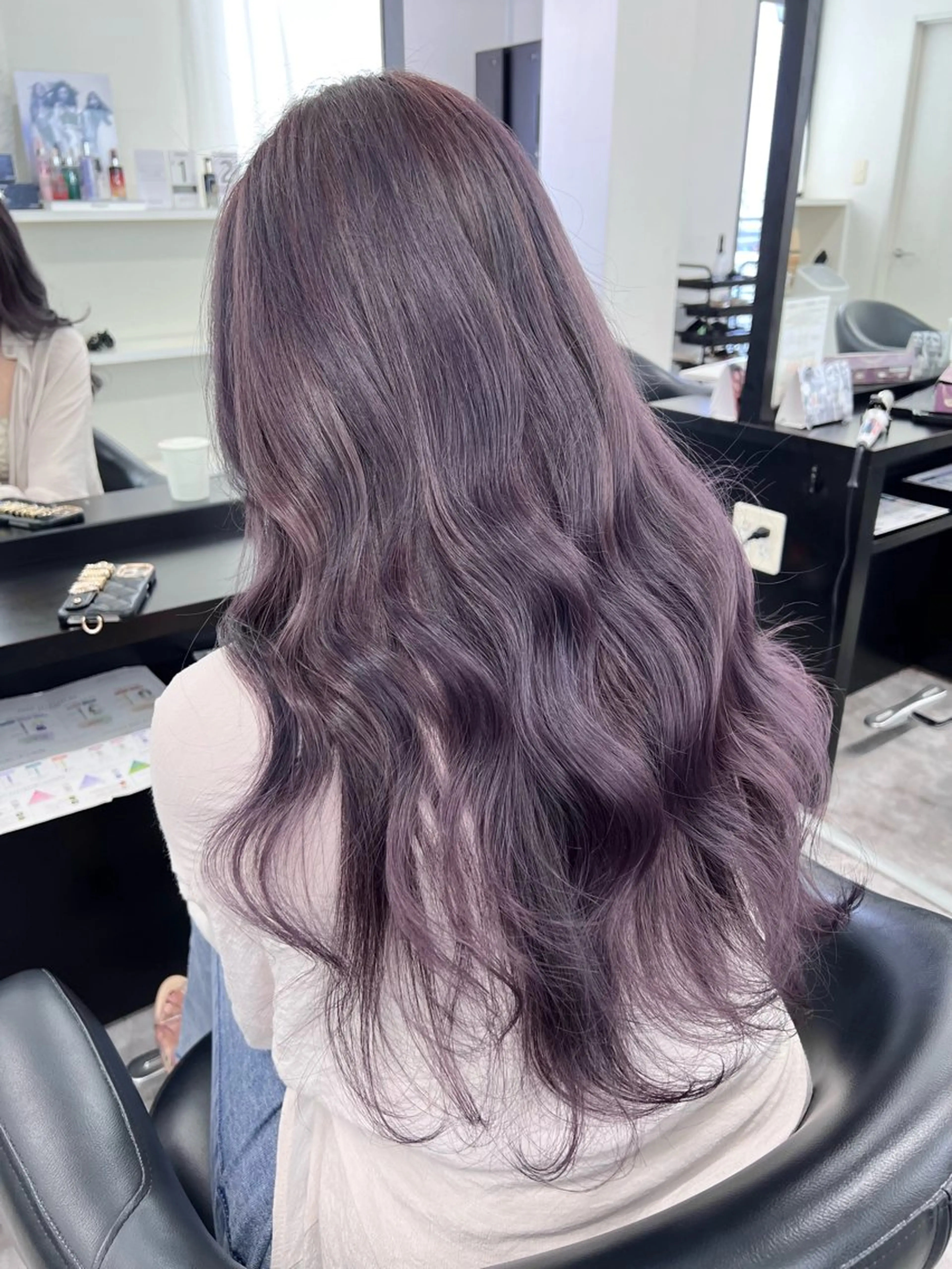 ロング カラー ラベンダーカラー ラベンダーグレー LOBY所属・LOBY トモヤのヘアスタイル