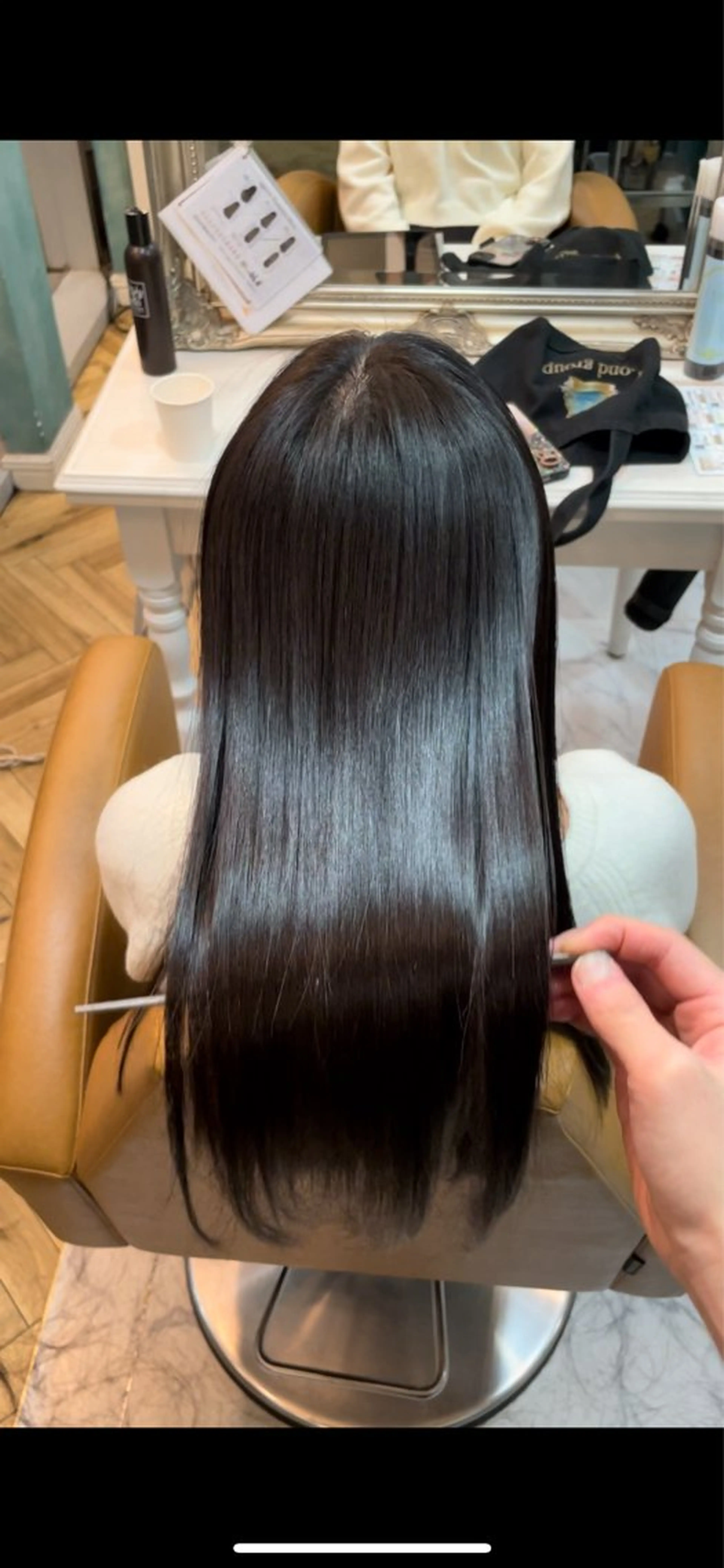 ロング 髪質改善 韓国風ヘア レイヤーカット 縮毛矯正 カット 縮毛矯正 トリートメント 美髪縮毛矯正🤍 髪質改善/Shinaのヘアスタイル