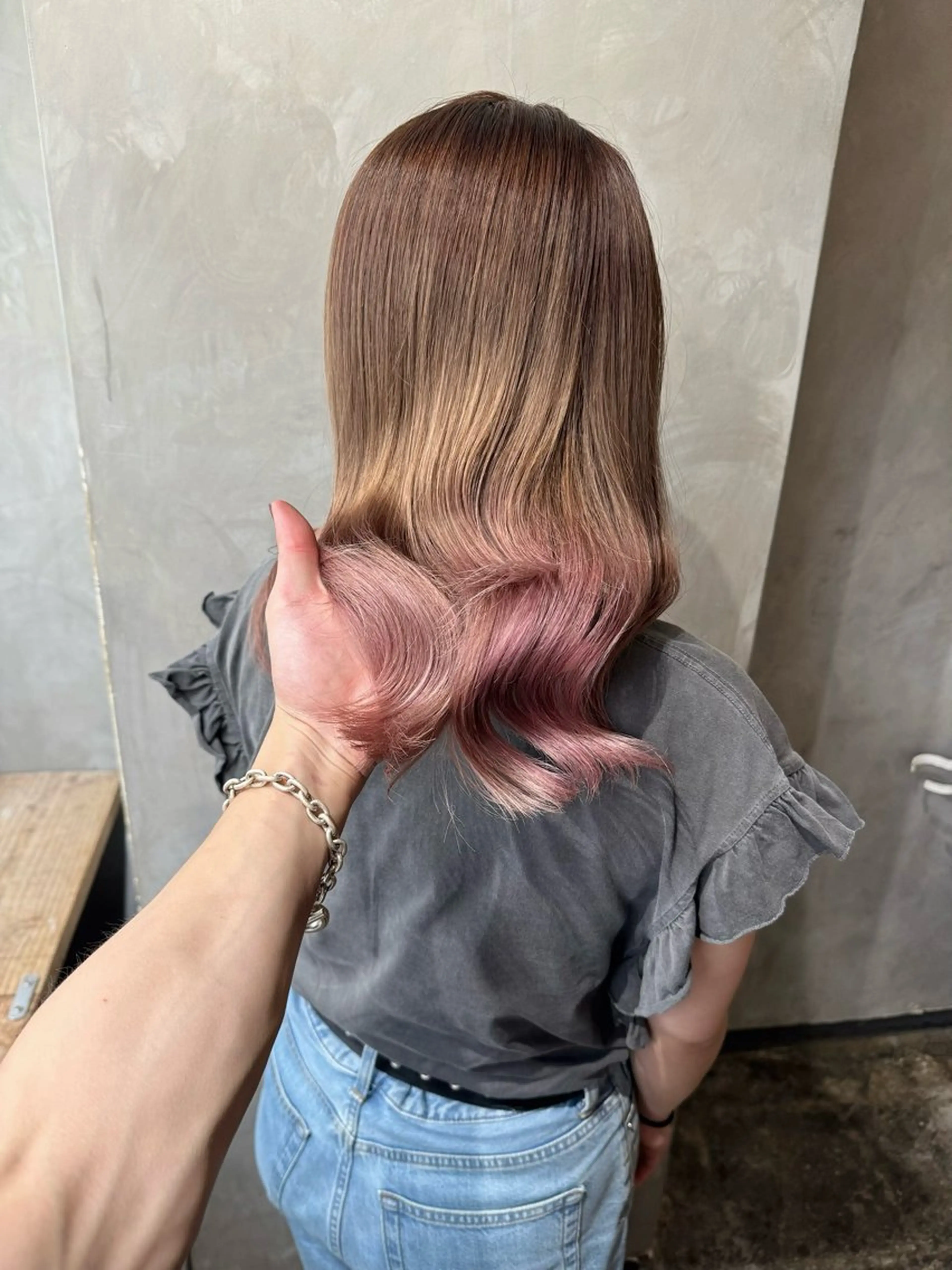 セミロング 清水 健吏/ 韓国ヘア/レイヤーのヘアスタイル