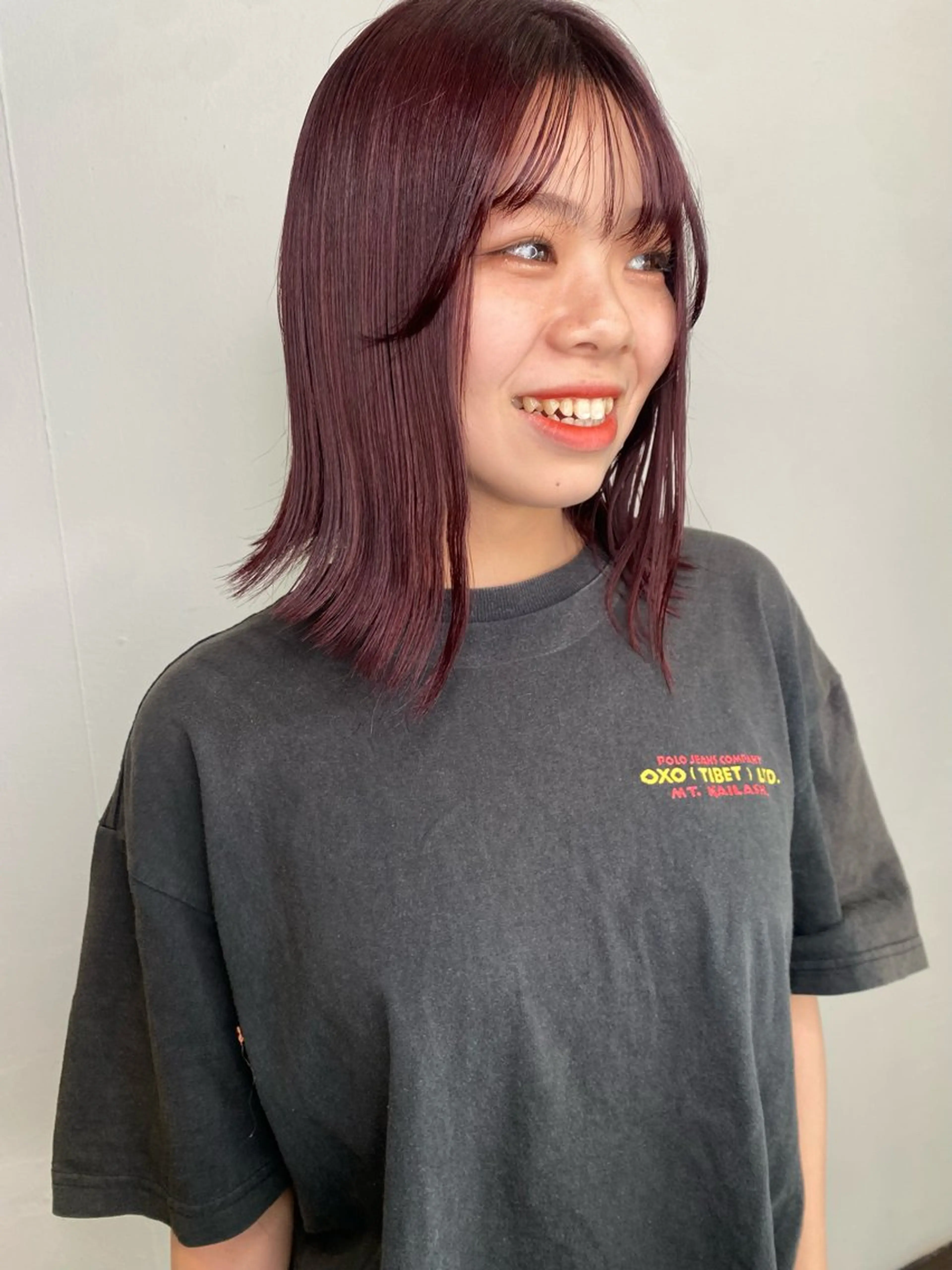 ミディアム カラー land所属・透明感カラー/レイヤ ー🌙Honokaのヘアスタイル