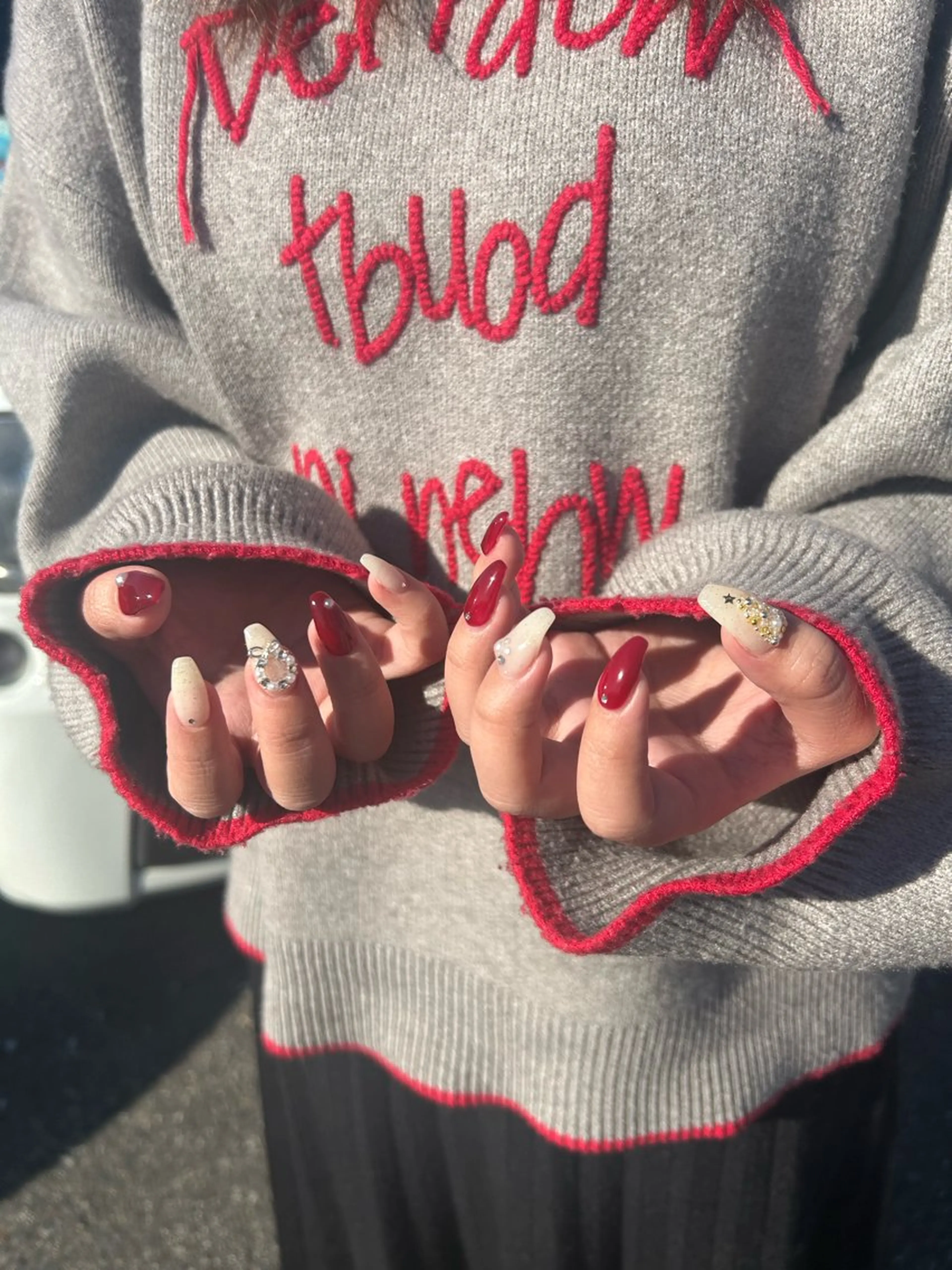 ネイル アートネイル 冬ネイル クリスマス tote. harunaのネイルデザイン