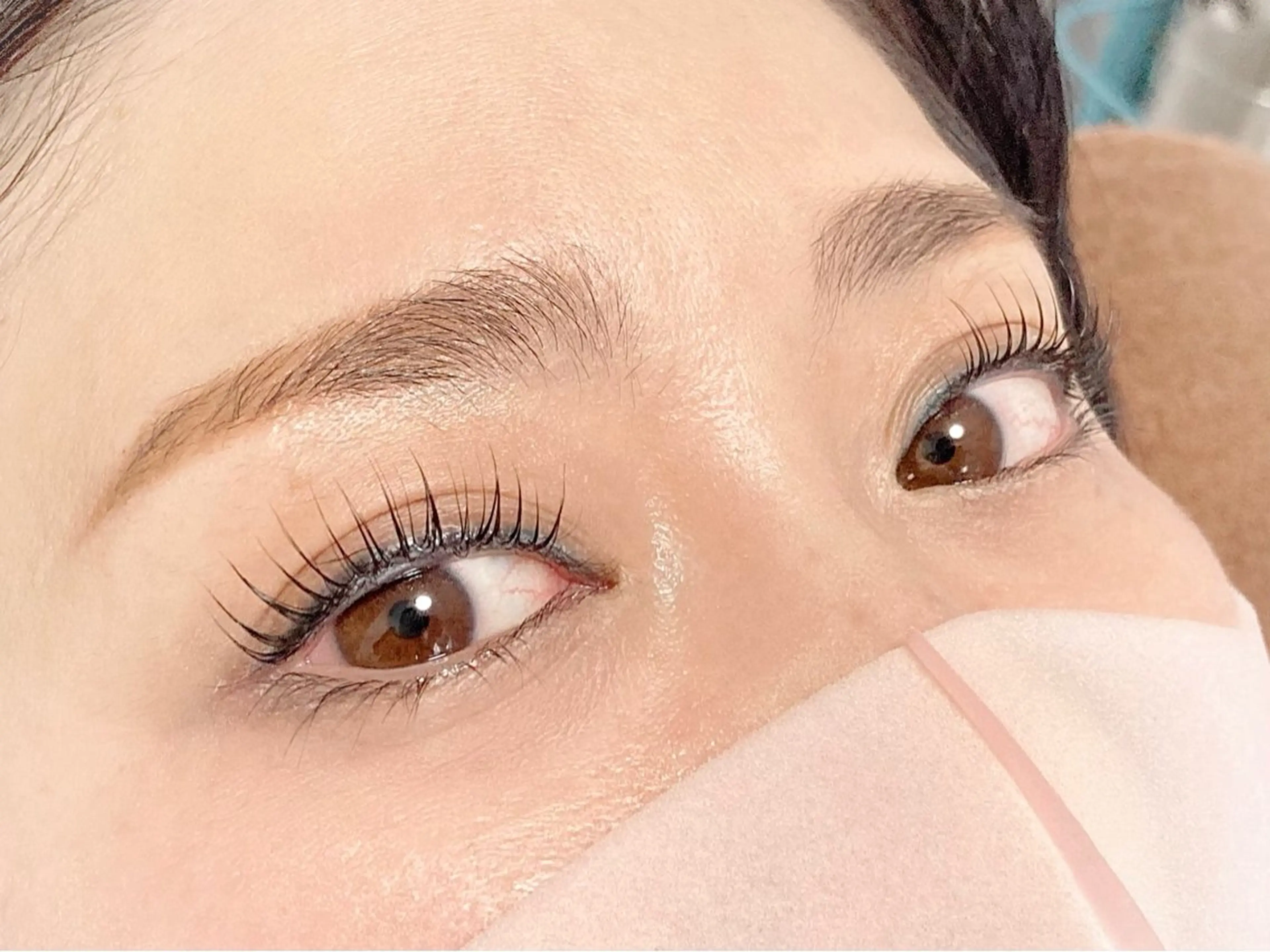 【ミニモ学割】韓国風束間パーマ　NUNUラッシュリフト　6980円→4000円の写真