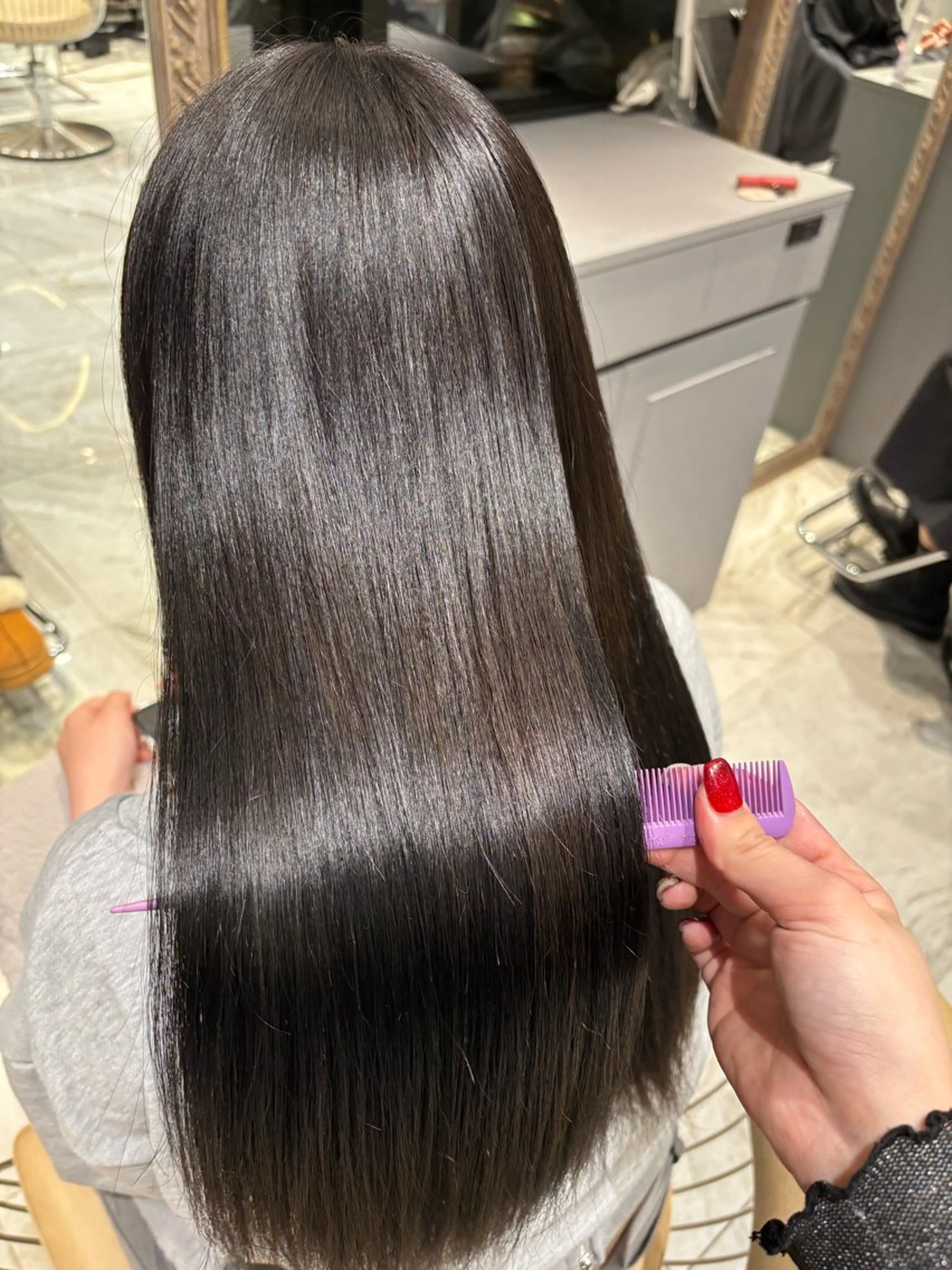 ロング 透明感カラー/艶髪 髪質改善/ayariのヘアスタイル