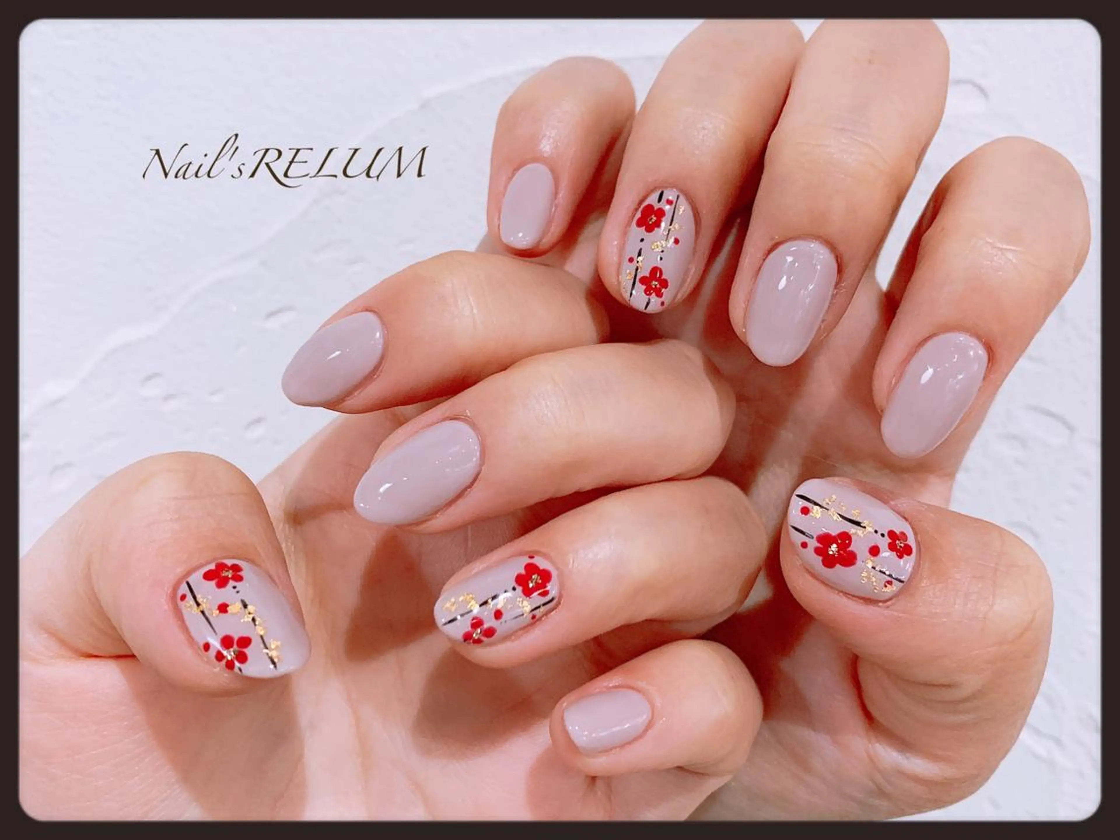 ネイル アートネイル 卒業式 ハンドネイル THECOLORS所属・近貞 莉奈のネイルデザイン