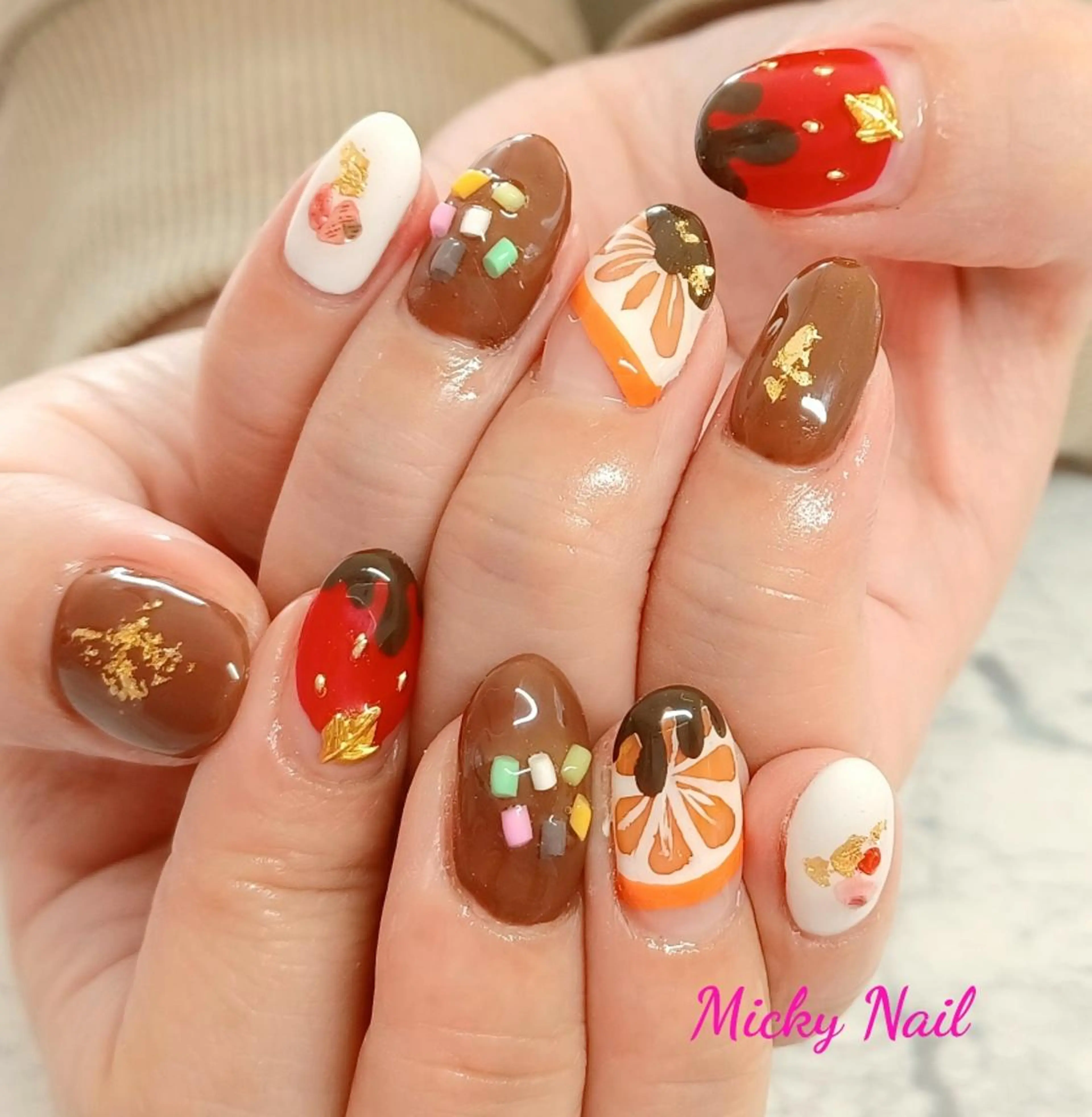 ネイル バレンタイン Micky nail chikushinoのネイルデザイン