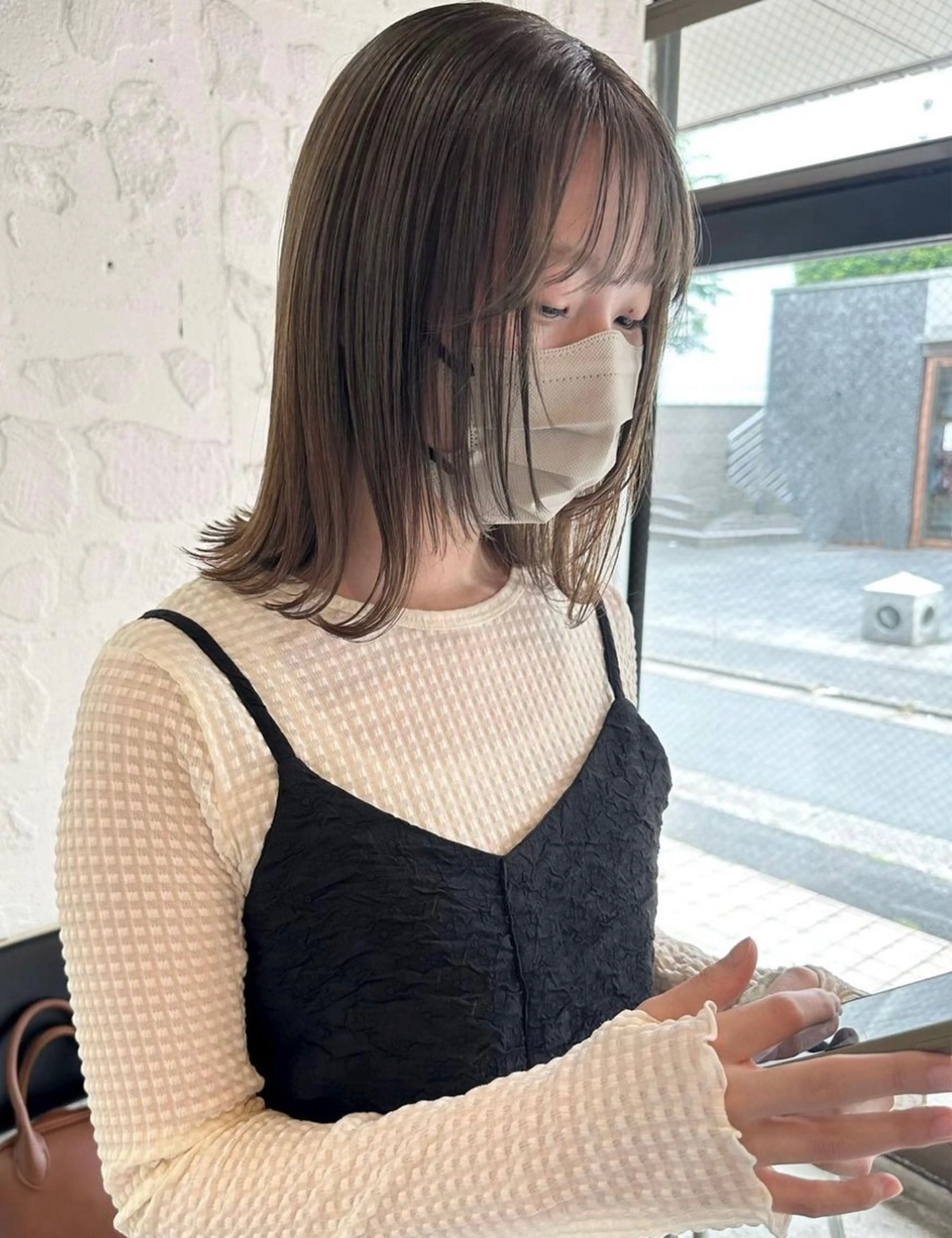 ミディアム カラー カット ヘアカラー トリートメント 柔らかいcolor 🌿harukaのヘアスタイル