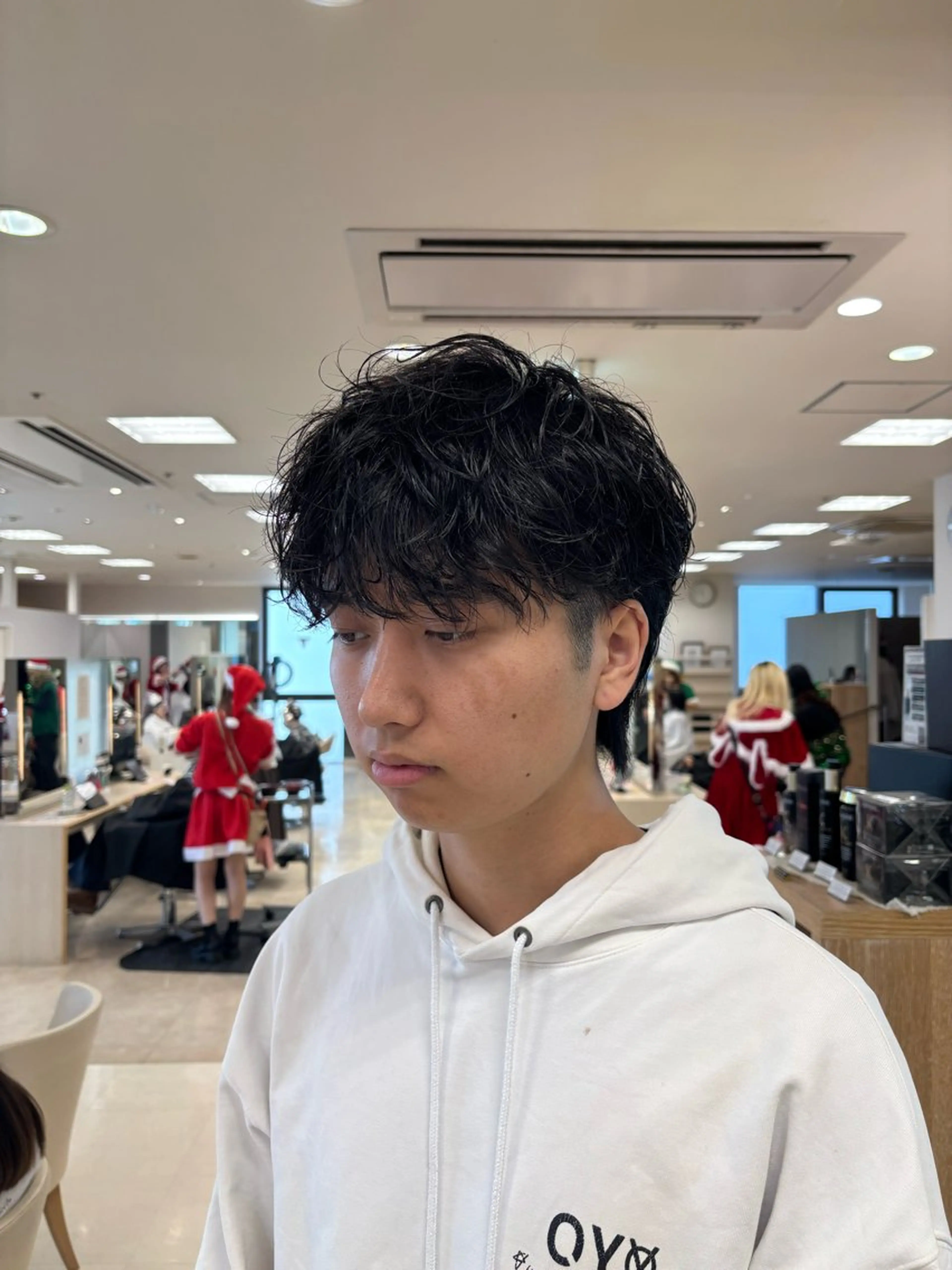 パーマ メンズ カット パーマ 湘南/メンズパーマ/ ハイライト/ユチカのヘアスタイル