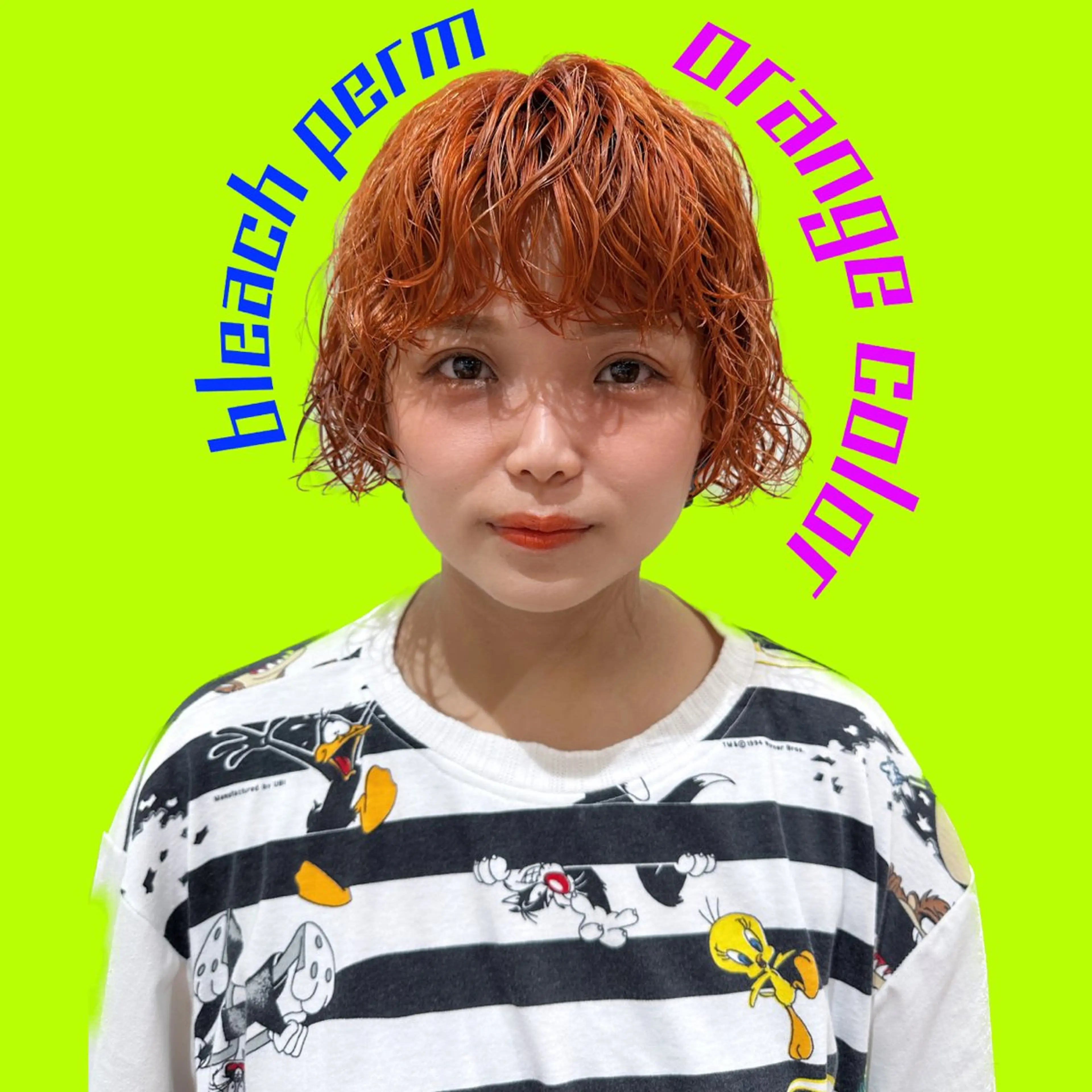 ショート カラー パーマ ブリーチ hollo原宿所属・パーマ/ハイトーン 🎀Rumiのヘアスタイル