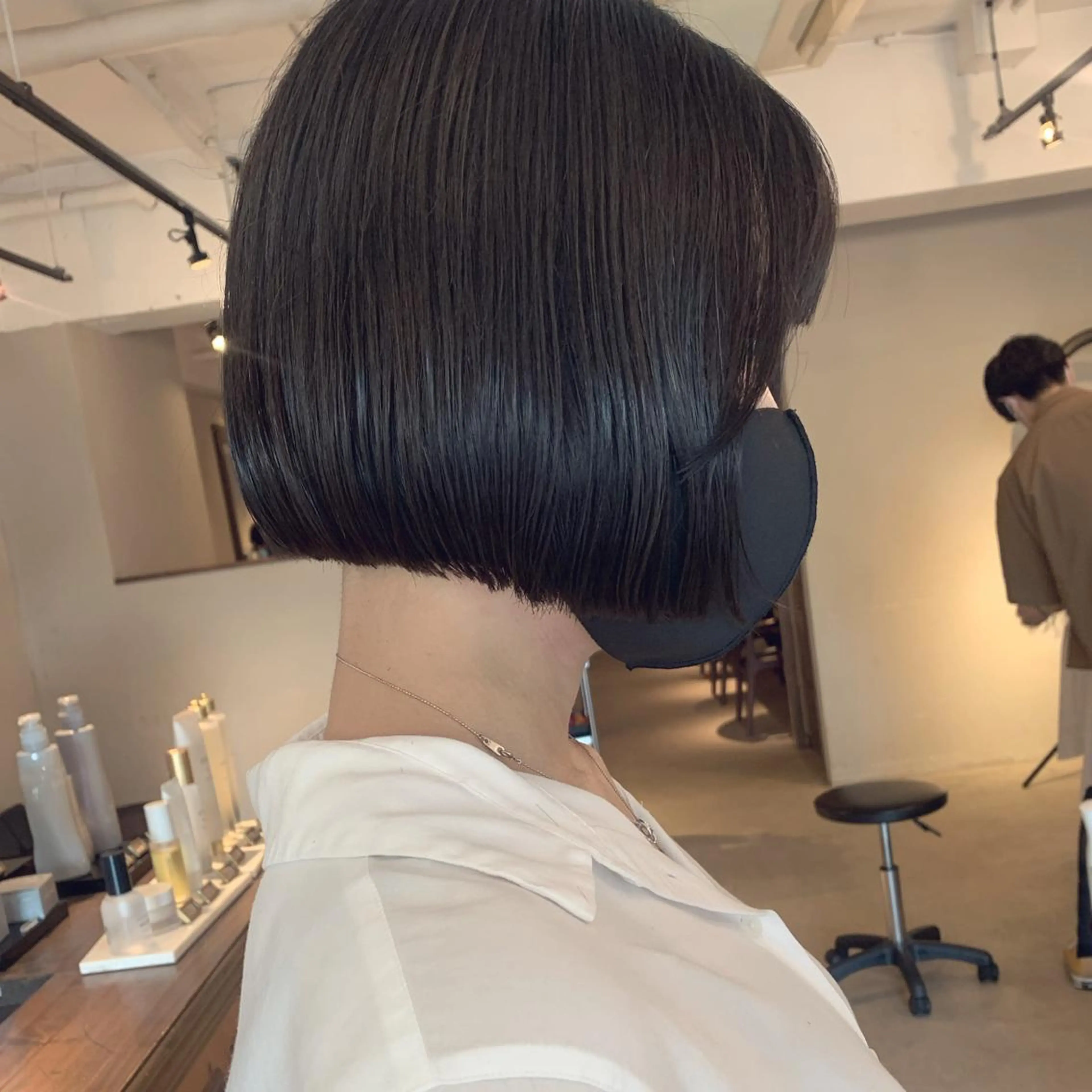 ショート カラー カット ヘアカラー トリートメント ヘッドスパ ヘアセット 透明感/オリーブ/ グレージュ/YUKAのヘアスタイル