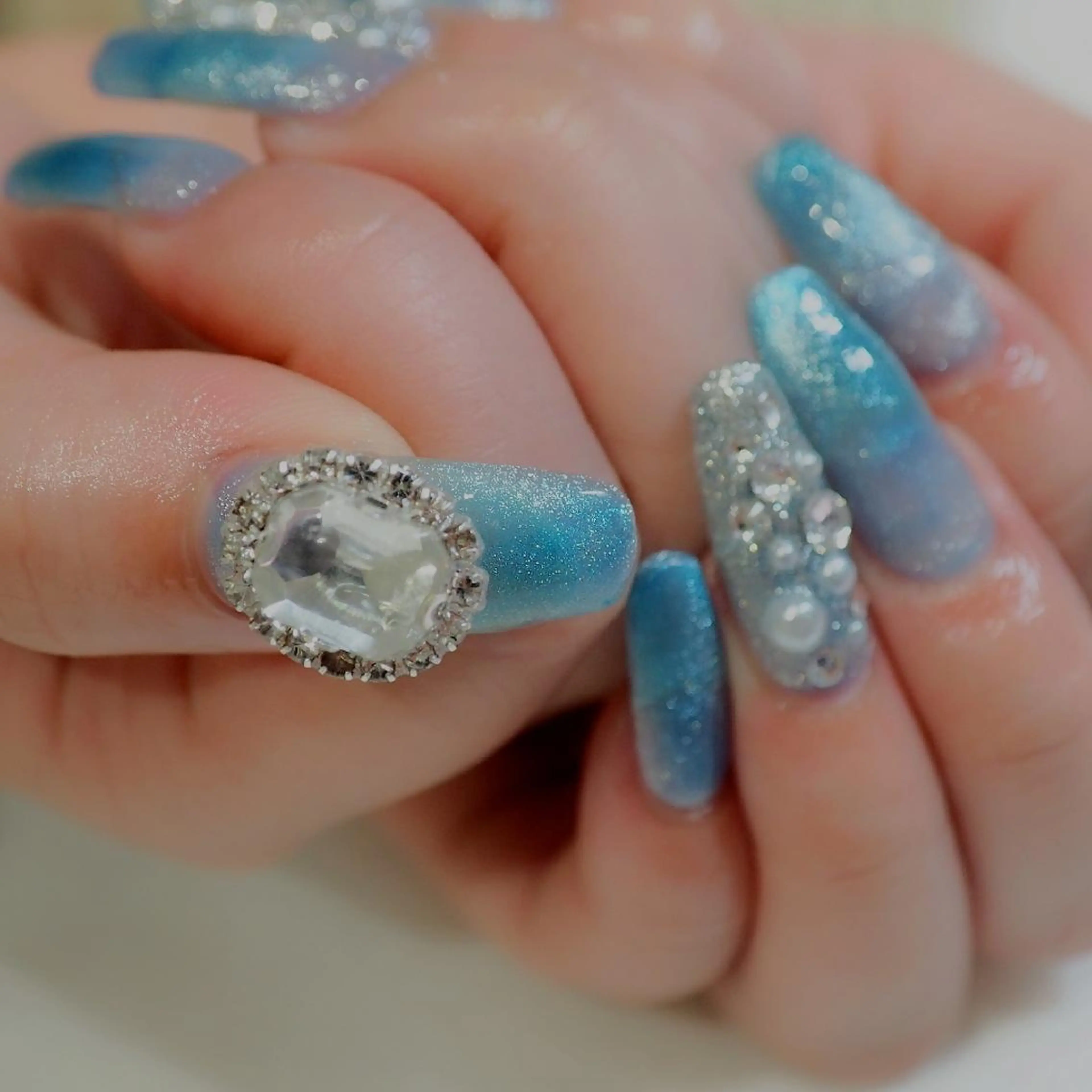 ネイル キラキラネイル ハンドネイル infinity skyのネイルデザイン