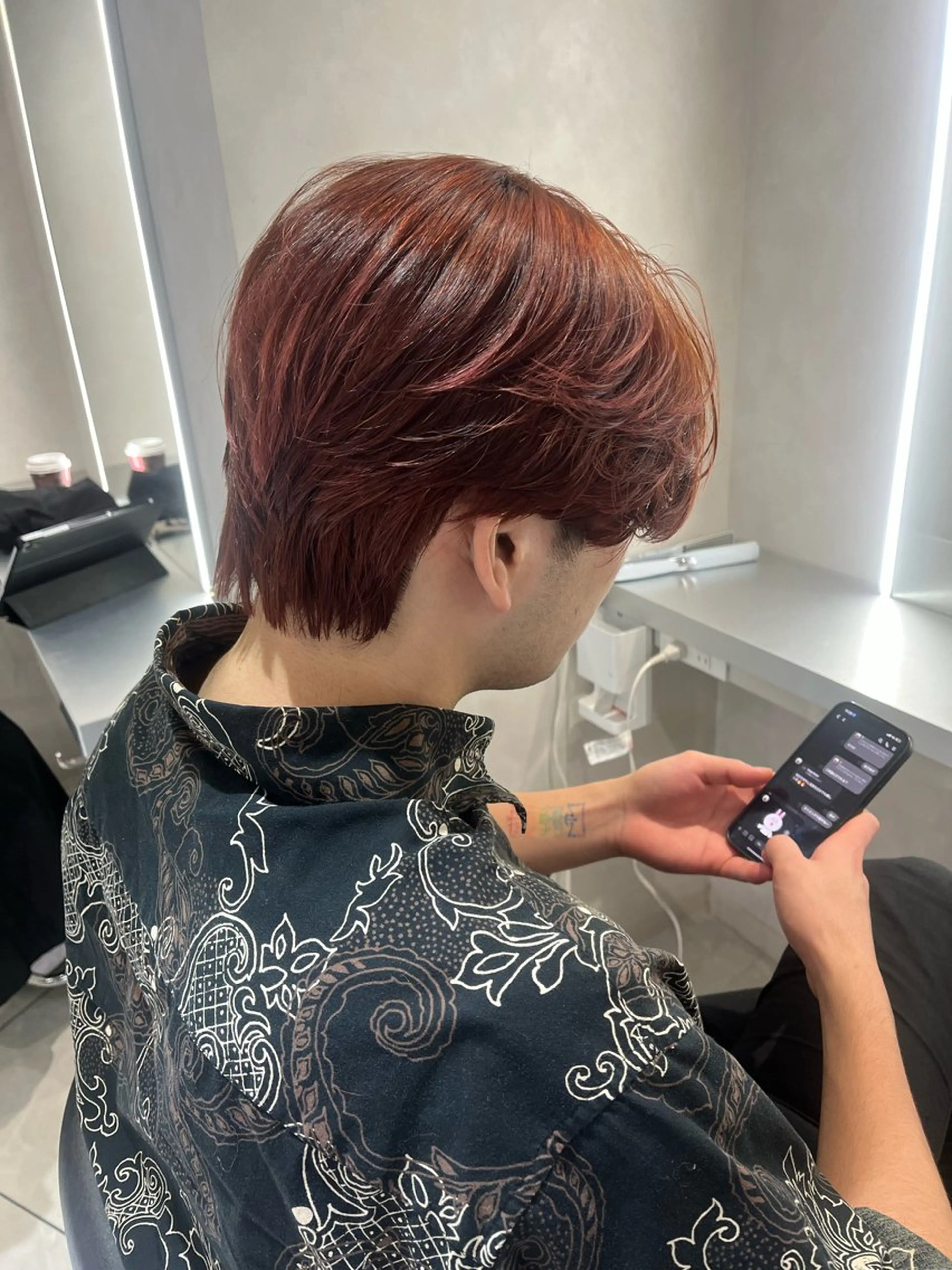 カラー メンズ カット ヘアカラー トリートメント メンズセンターパート 🇰🇷wakanaのヘアスタイル