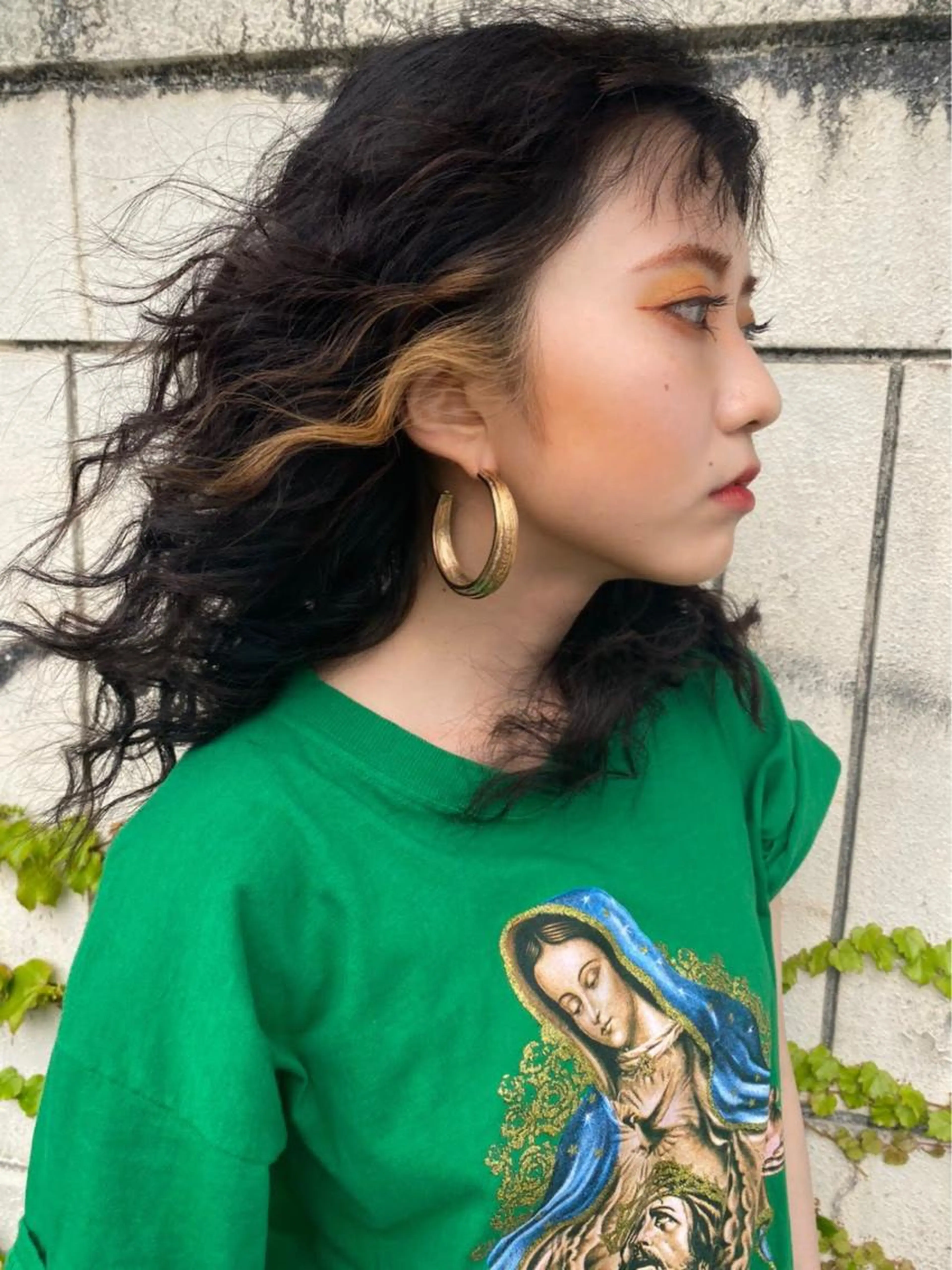 🧬🍭pointブリーチで作るdesignカラー🀄️🀄️(イヤリング・インナー・ハイライト・アンブレラetc)の写真