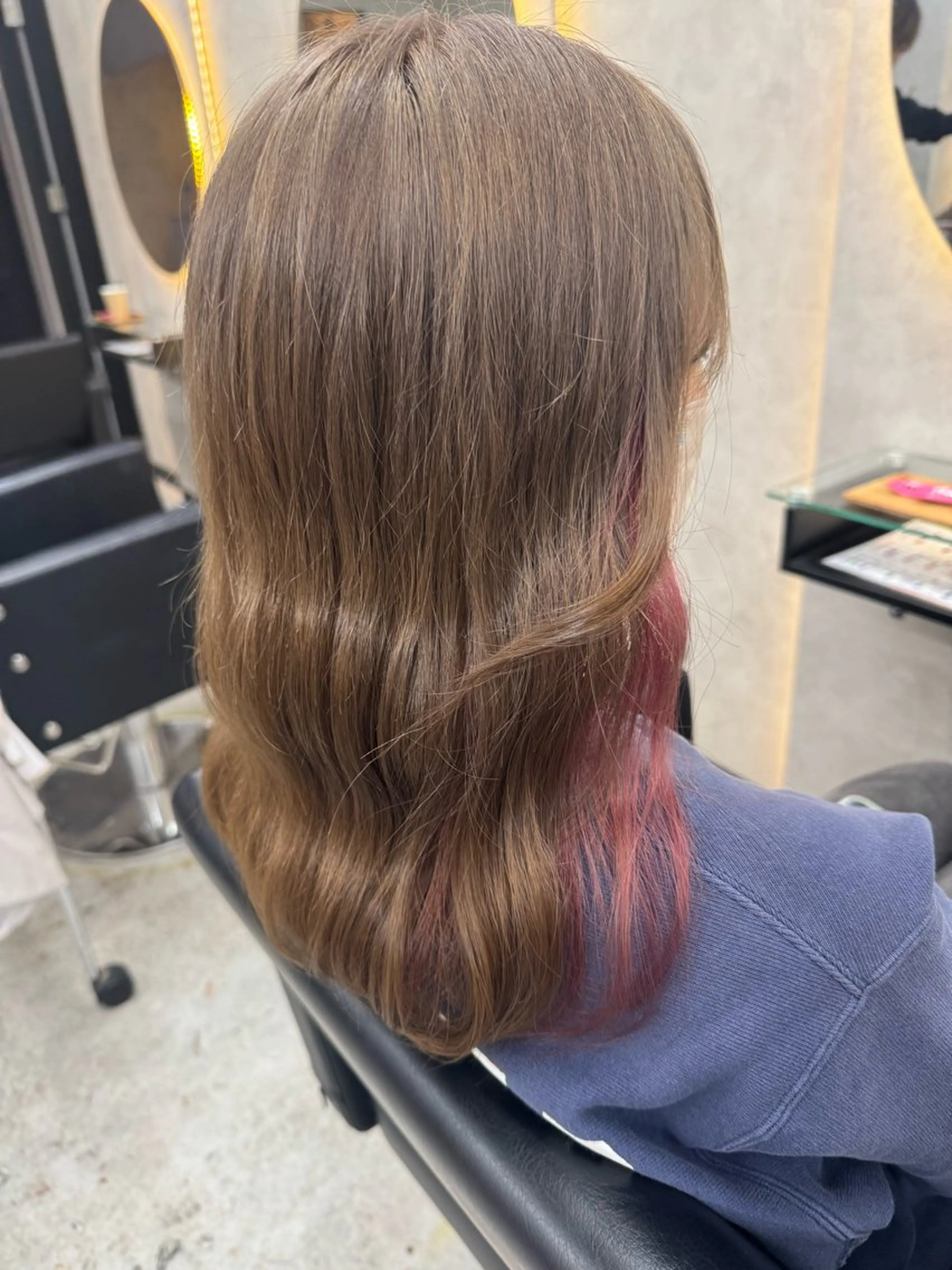 ミディアム カット ヘアカラー 🧋ミルクティー 職人🧋のヘアスタイル