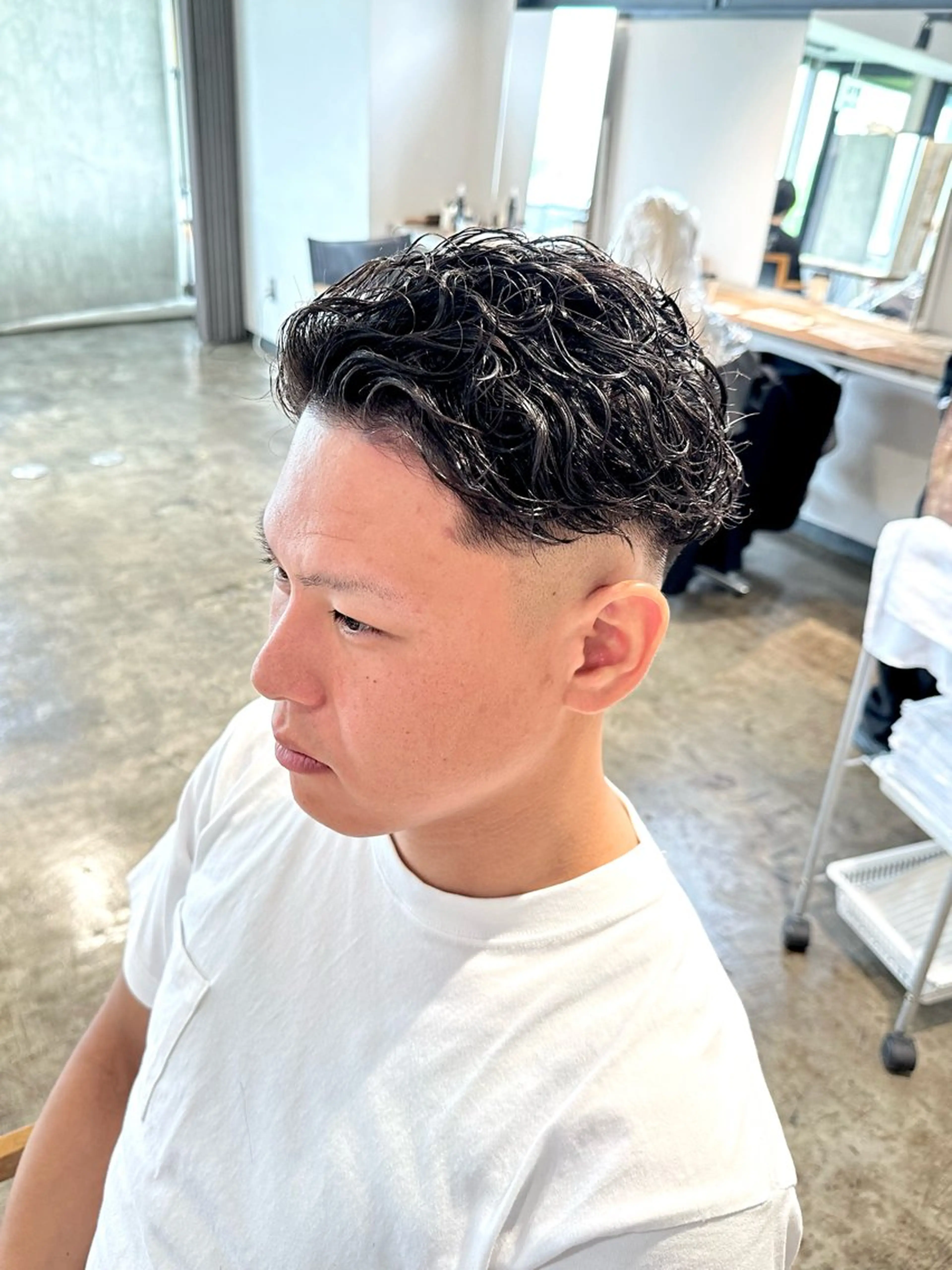 カラー メンズ フェードカット メンズパーマ スキンフェード カット パーマ トリートメント 骨格補正施術/メンズ 専門美容師/YUYAのヘアスタイル